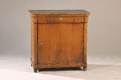 Image 26869276 - Halbschrank, Biedermeier, um 1820/30, , Nussbaumfurnier, eine Schublade und eine ...