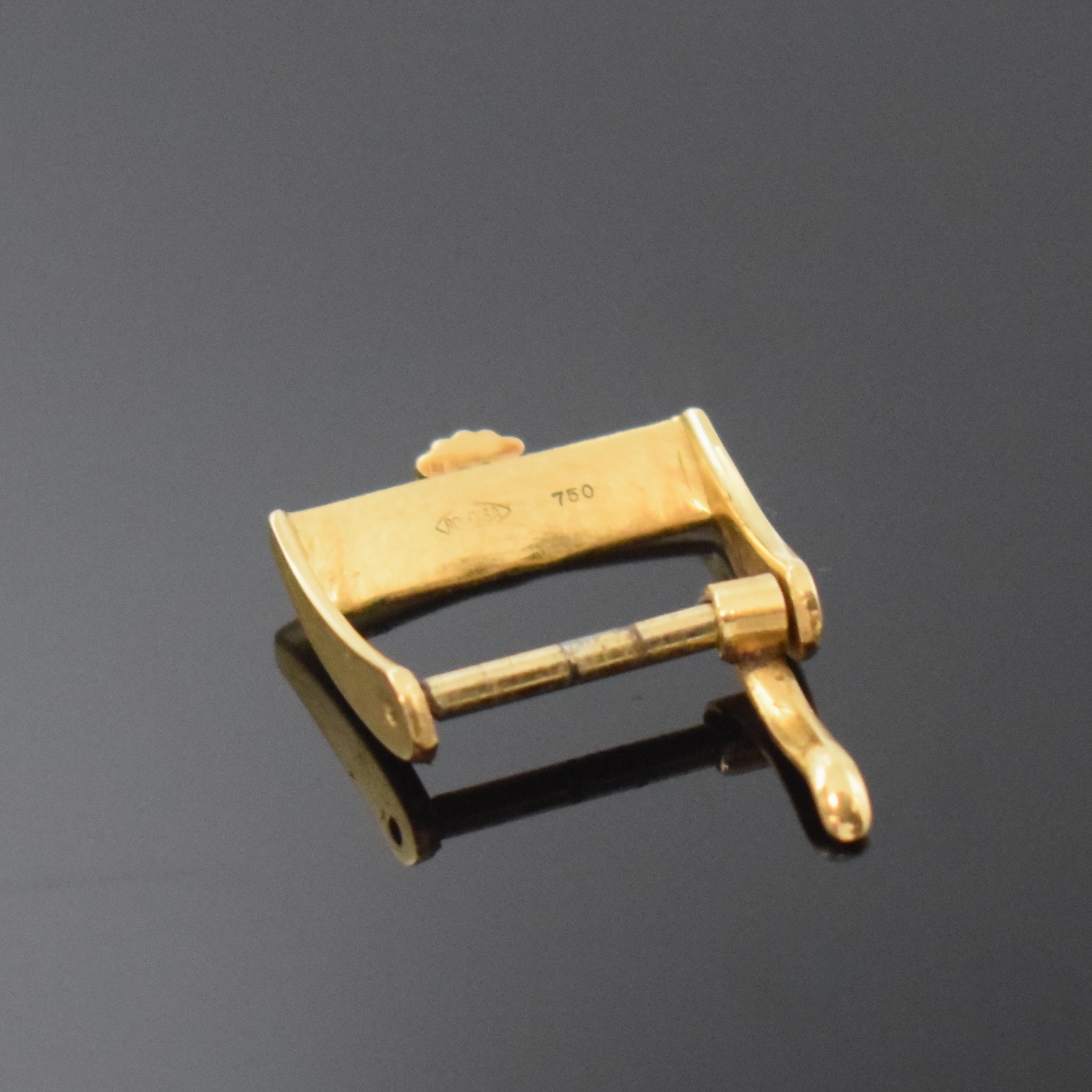 Detail a: ROLEX Dornschließe in GG 750/000, Schweiz, für 15 mm Band, in gebrauchsfähigem Zustand