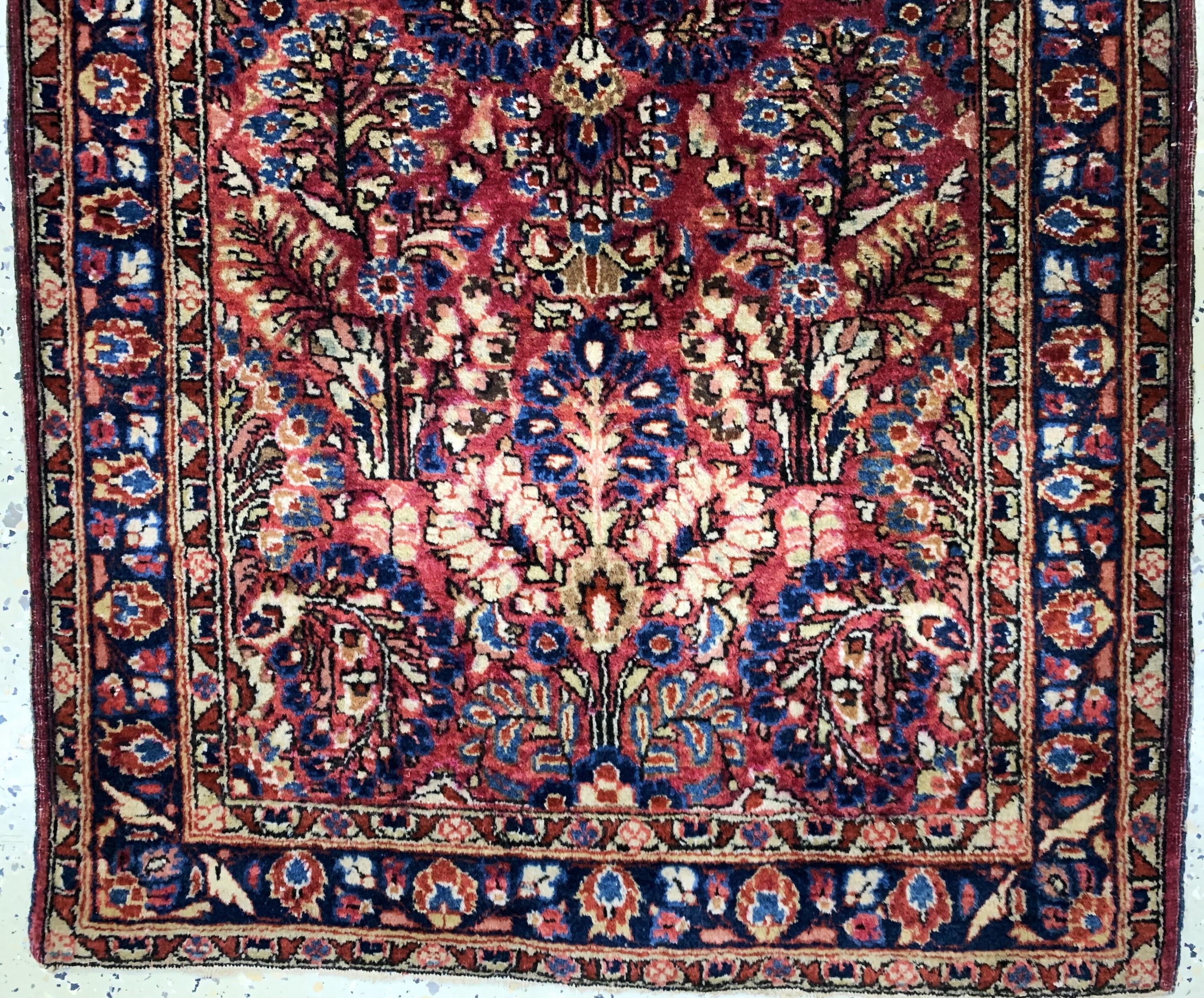 Detail b: Us Re-Import Sarogh, Persien, um 1900, Wolle auf Baumwolle, ca. 140 x 75 cm, EHZ: 2-3