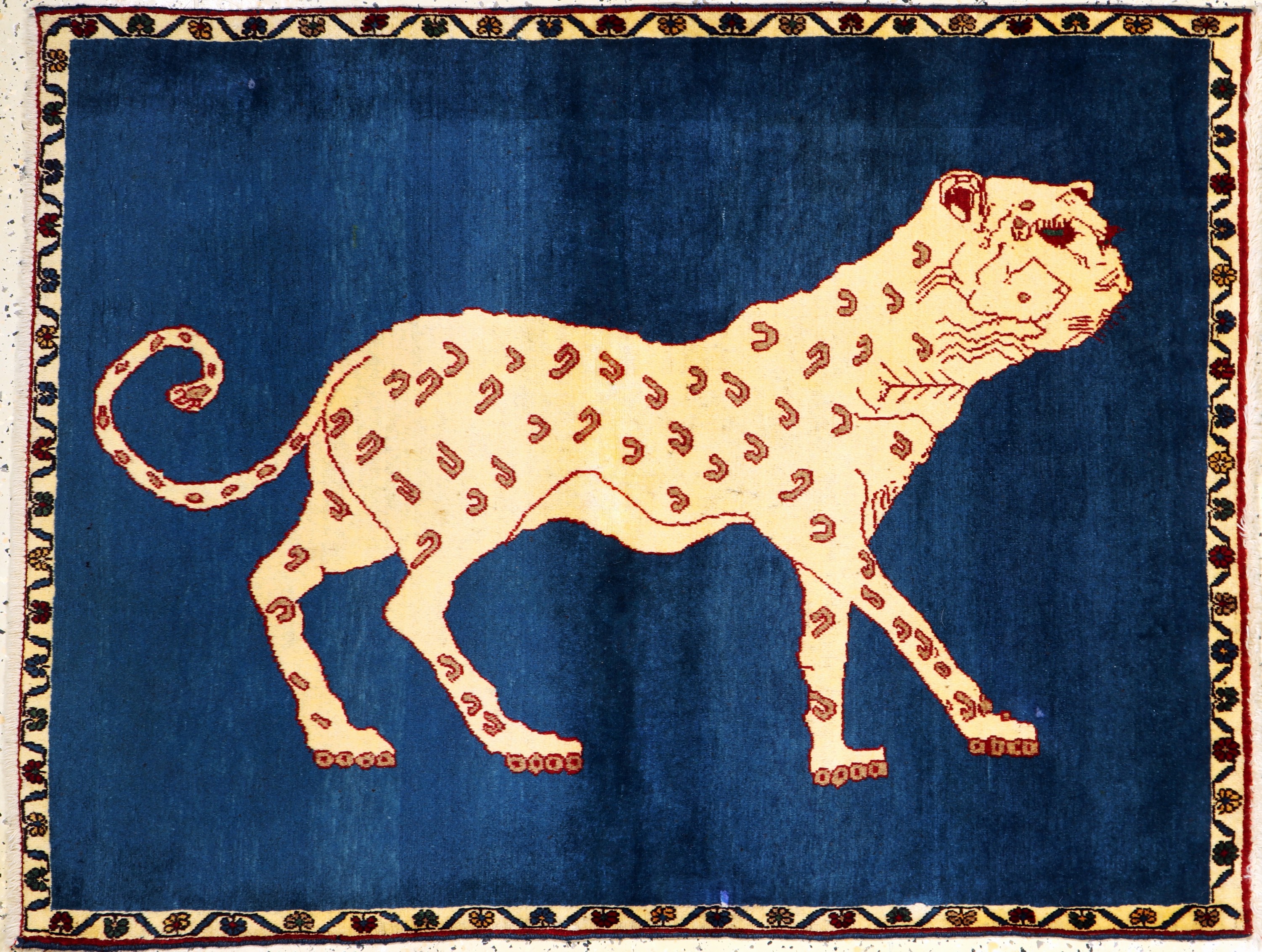 Kashkuli fein alt, Persien, Mitte 20.Jhd, Wolle auf Wolle, ca. 134 x 102 cm, EHZ: 2, (kleine Restaurierungen)