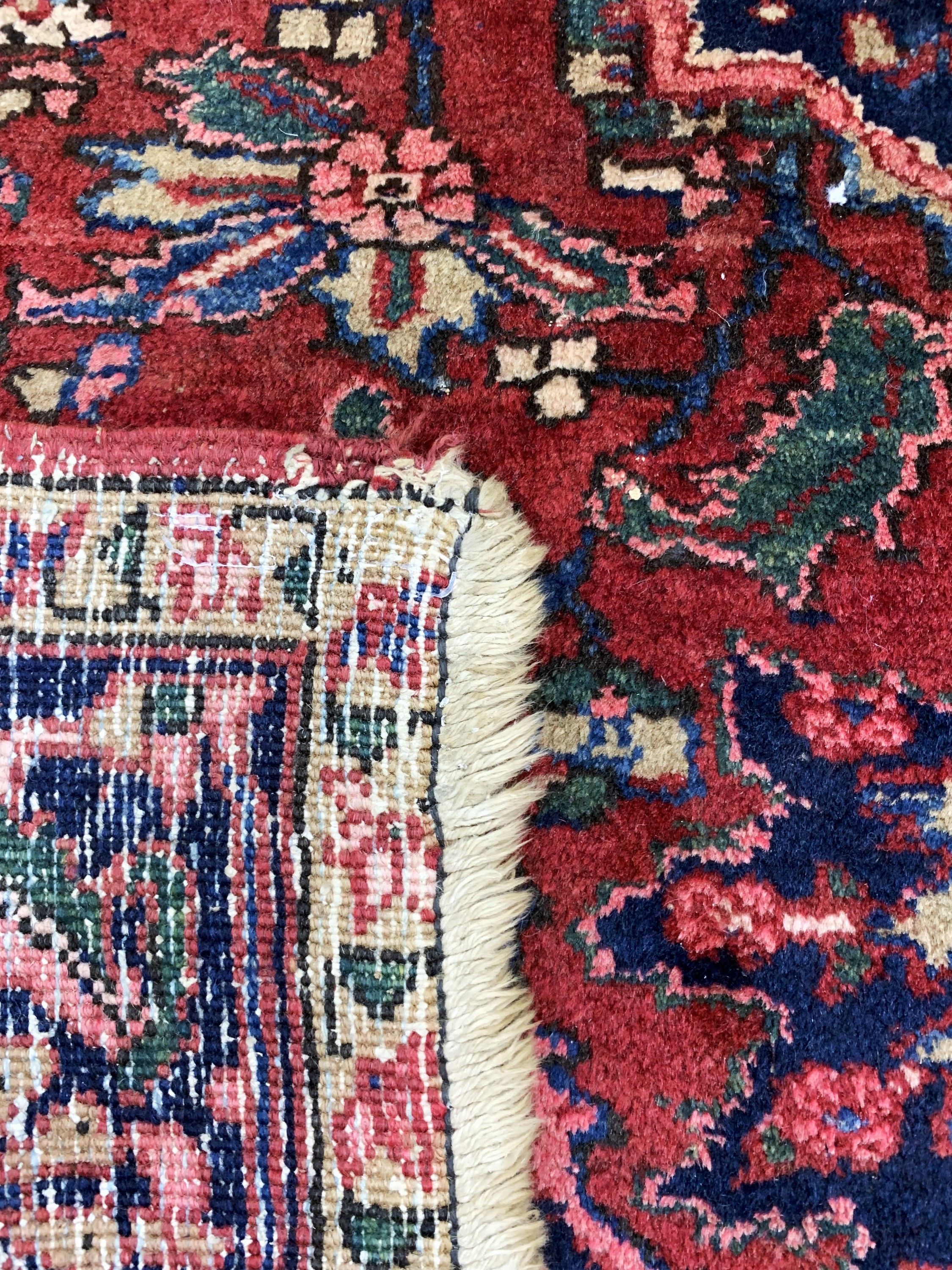 Detail e: Heriz alt, Persien, Anfang 20.Jhd, Wolle auf Baumwolle, ca. 185 x 145 cm, EHZ: 2