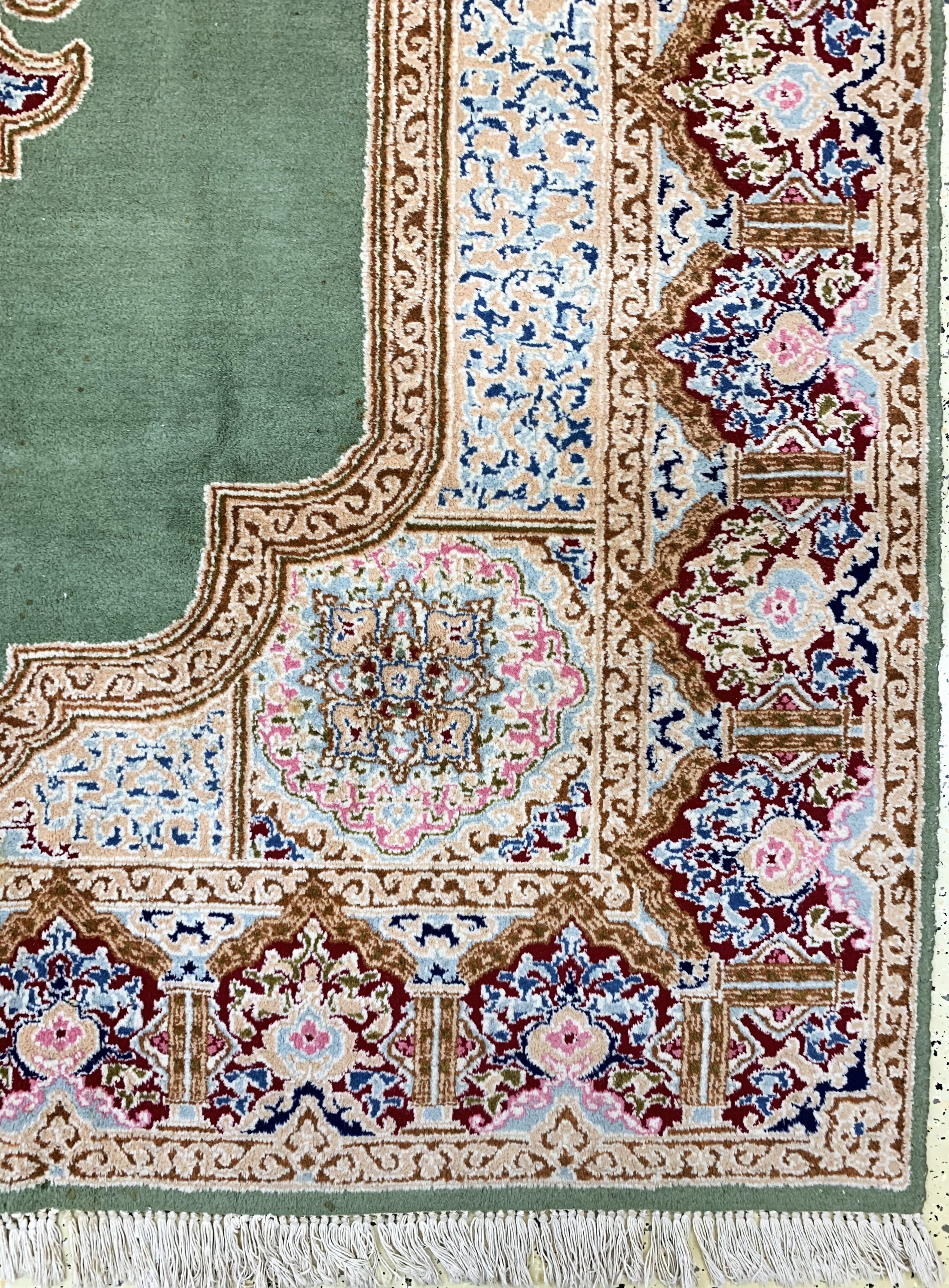 Detail a: Kerman, Persien, Mitte 20.Jhd, Wolle auf Baumwolle, ca. 290 x 190 cm, EHZ: 2