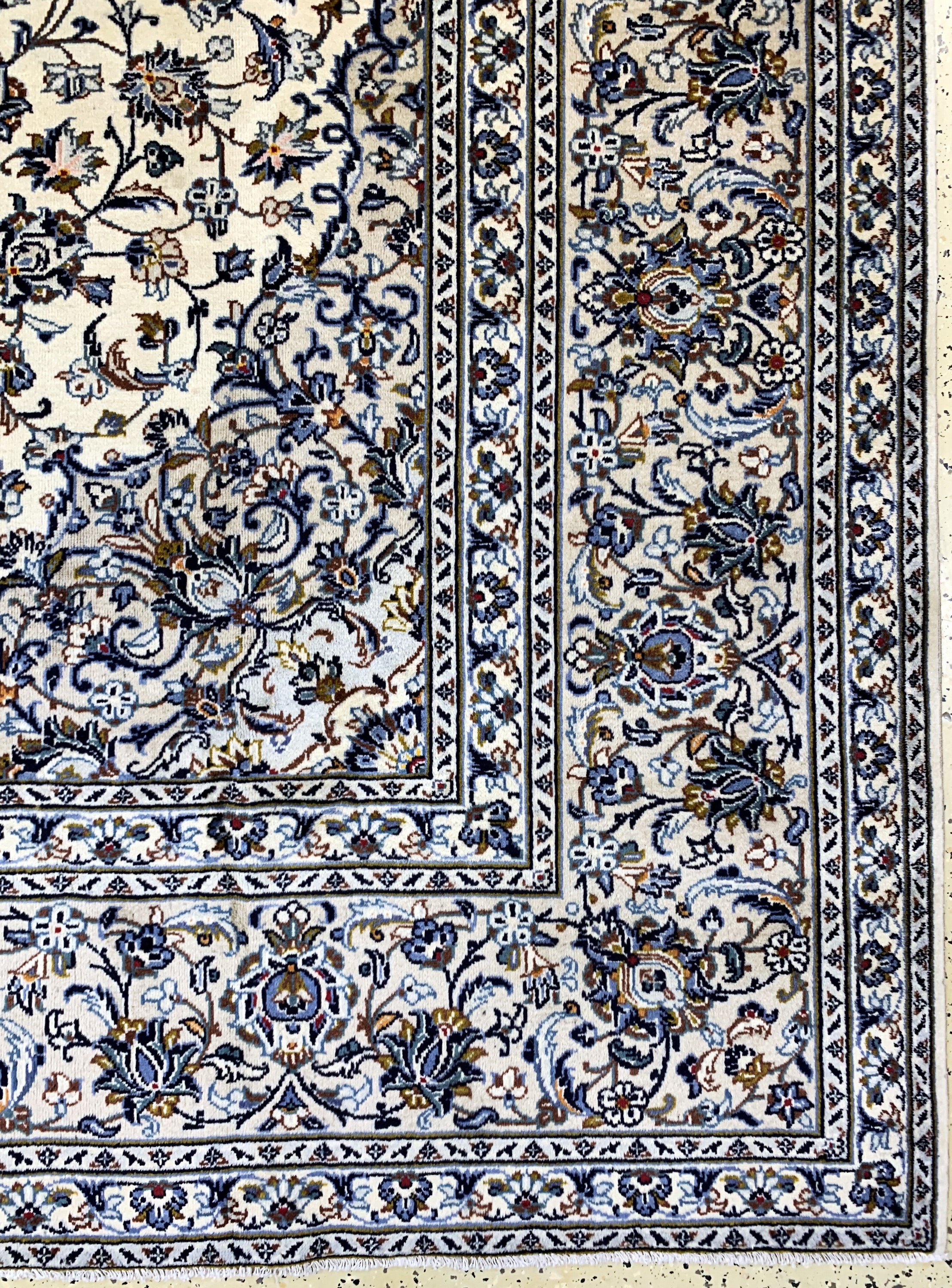 Detail a: Keschan, Persien, Ende 20.Jhd, Wolle auf Baumwolle, ca. 394 x 300 cm, gereinigt, EHZ: 2