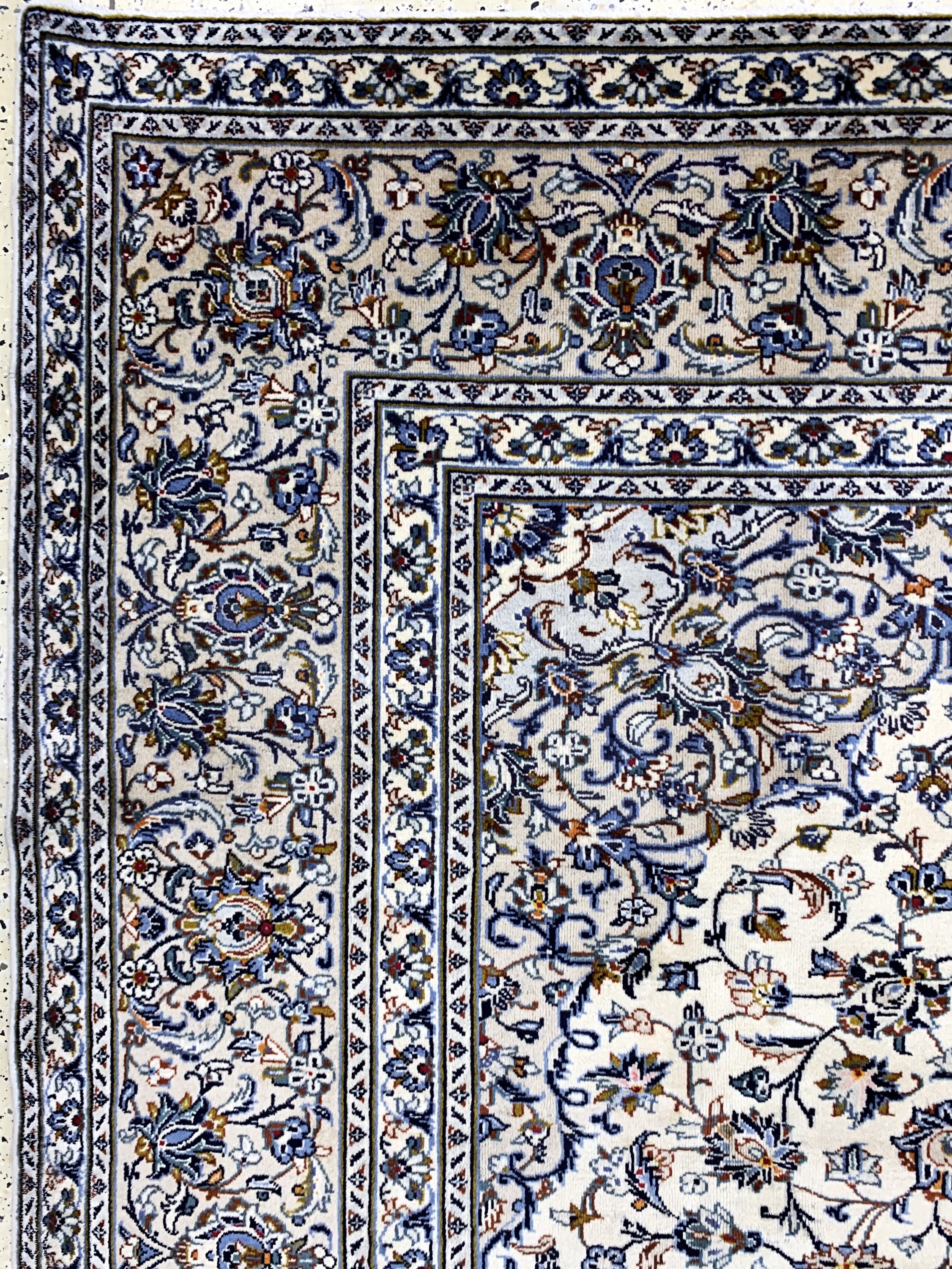 Detail d: Keschan, Persien, Ende 20.Jhd, Wolle auf Baumwolle, ca. 394 x 300 cm, gereinigt, EHZ: 2