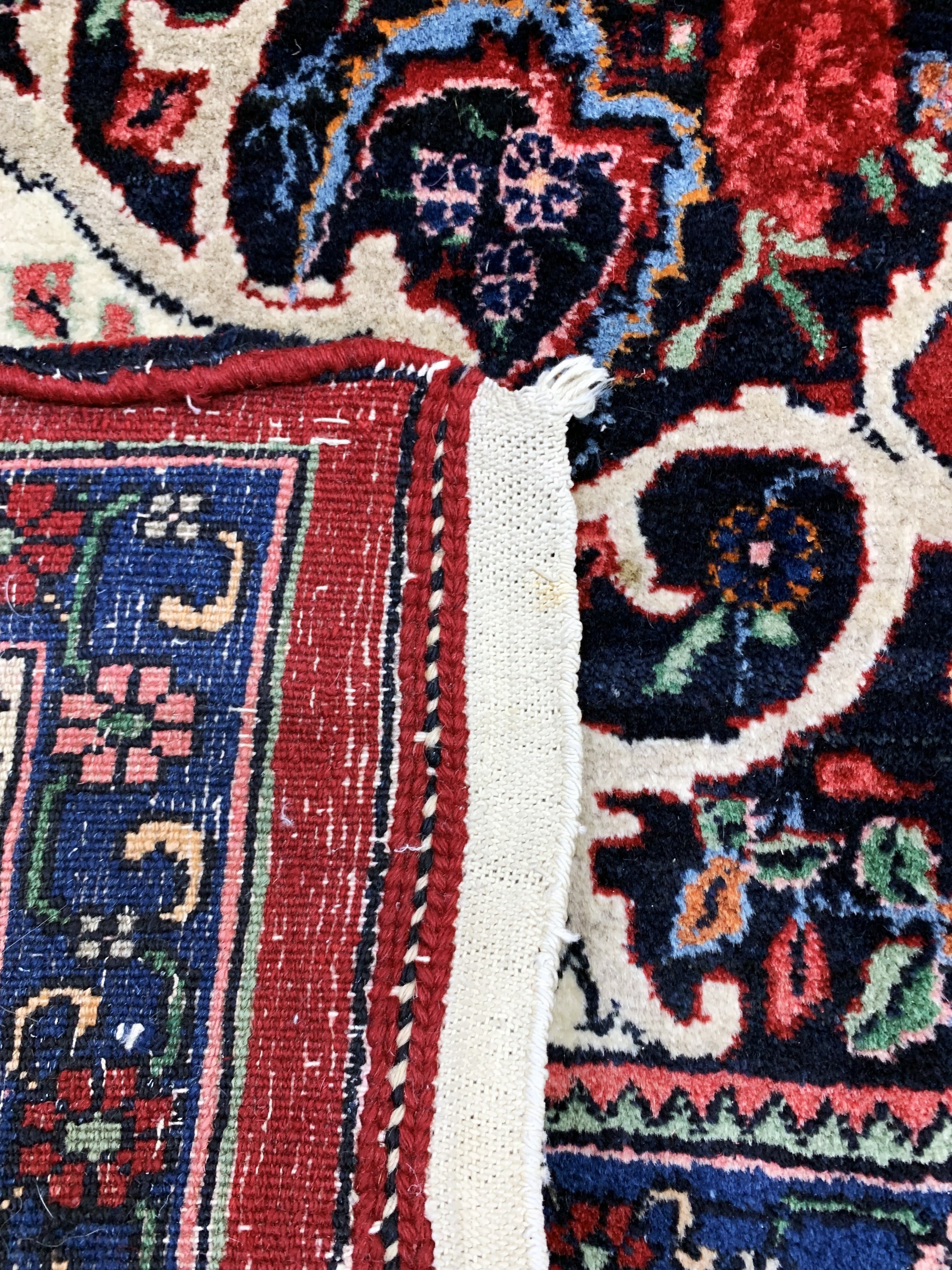 Detail g: Bidjar alt, Persien, Mitte 20.Jhd, Wolle auf Baumwolle, ca. 370 x 270 cm, verblasst, EHZ: 2
