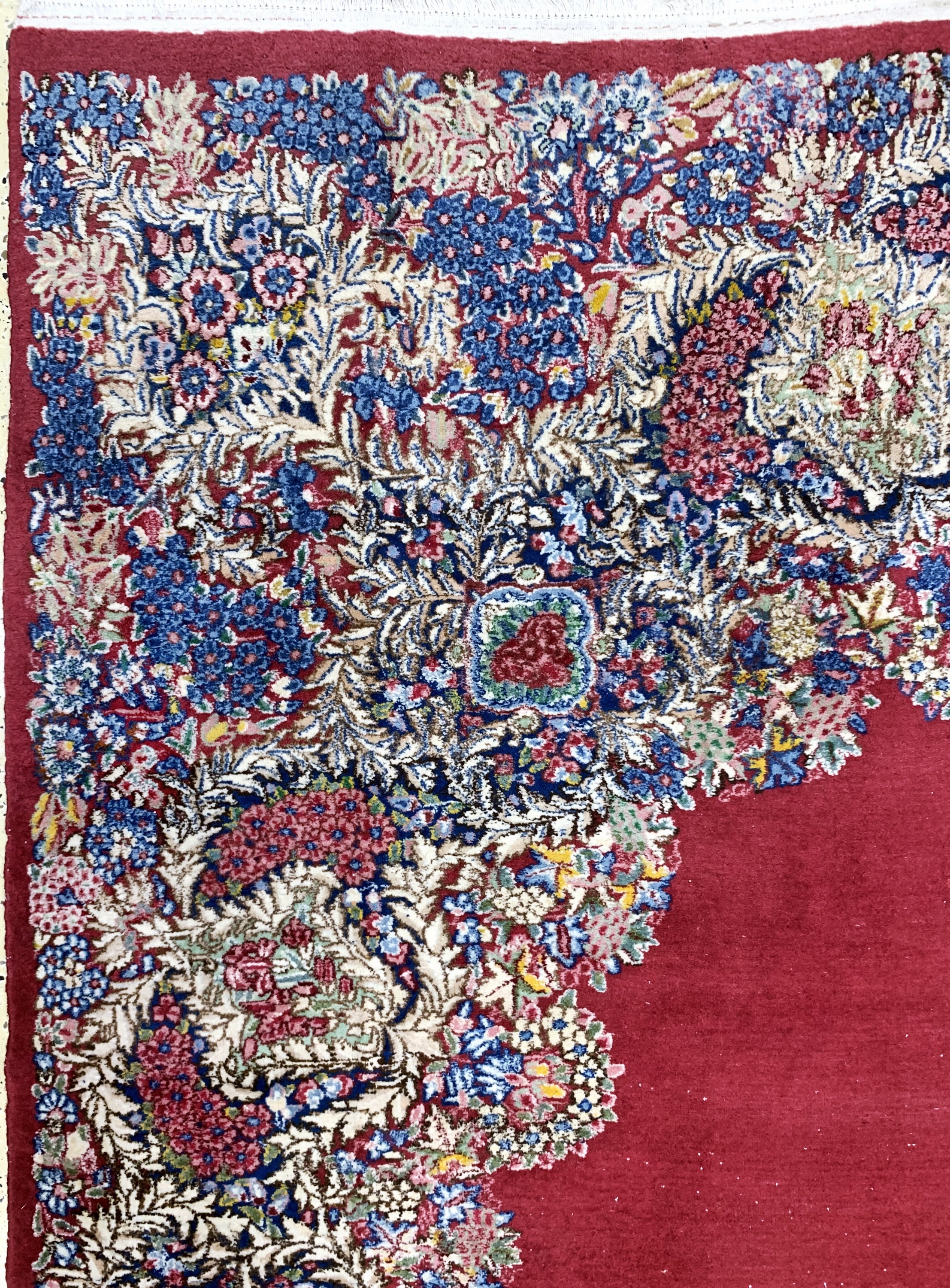 Detail d: Kerman Lawar alt, Persien, Anfang 20.Jhd, Wolle auf Baumwolle, ca. 355 x 265 cm, EHZ: 3,(kleine Restaurierungen)