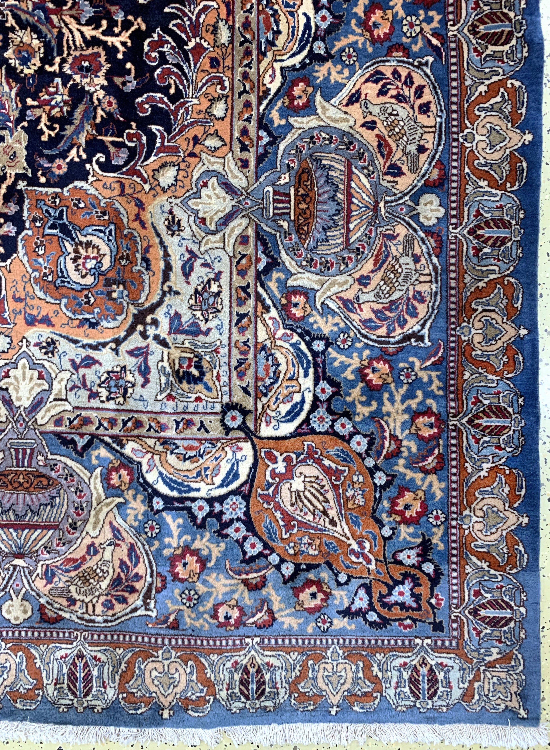 Detail a: Vasen Kaschmar, Persien, Mitte 20.Jhd, Wolle auf Baumwolle, ca. 397 x 295 cm, gereinigt, EHZ: 2