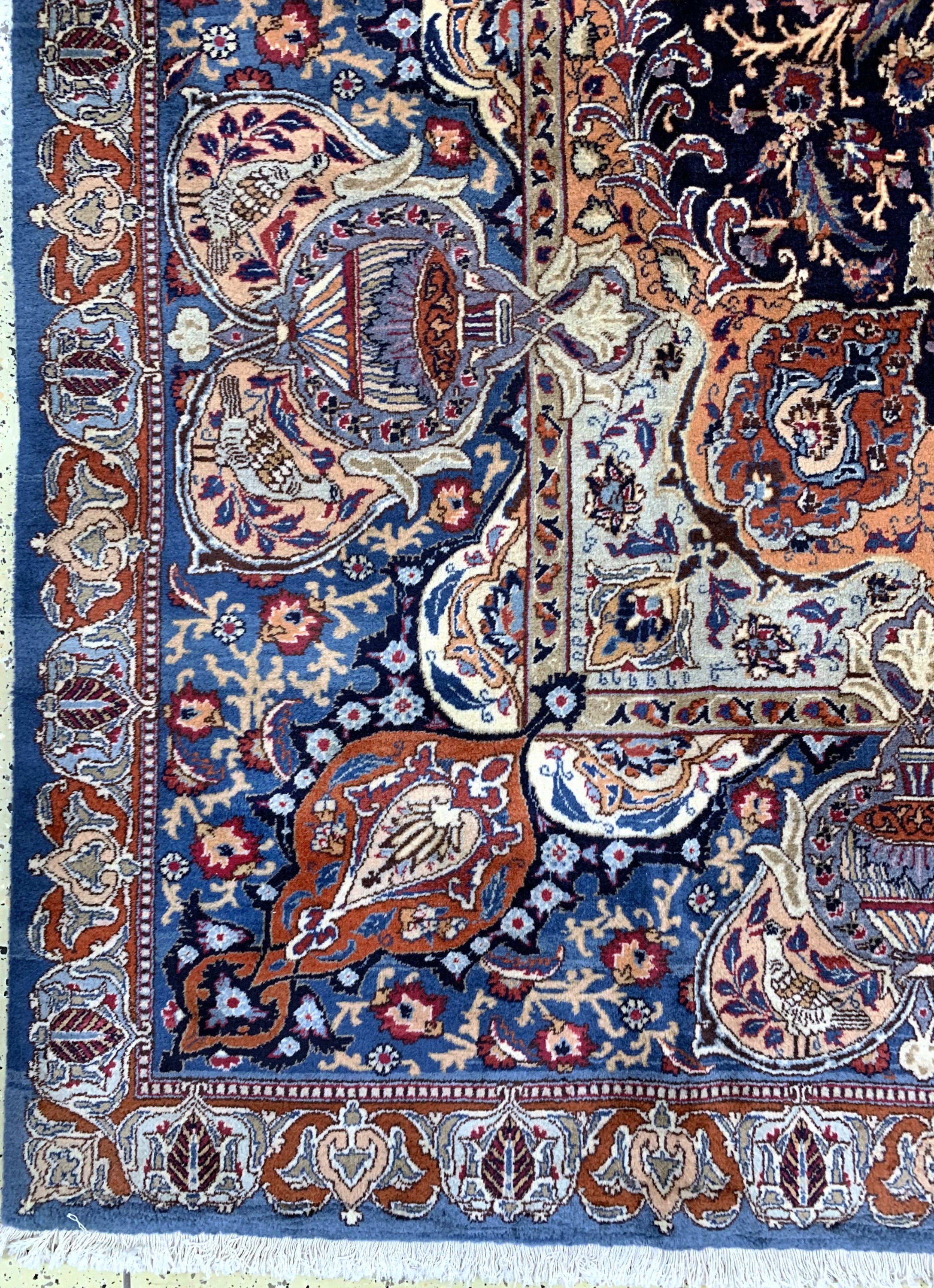 Detail b: Vasen Kaschmar, Persien, Mitte 20.Jhd, Wolle auf Baumwolle, ca. 397 x 295 cm, gereinigt, EHZ: 2