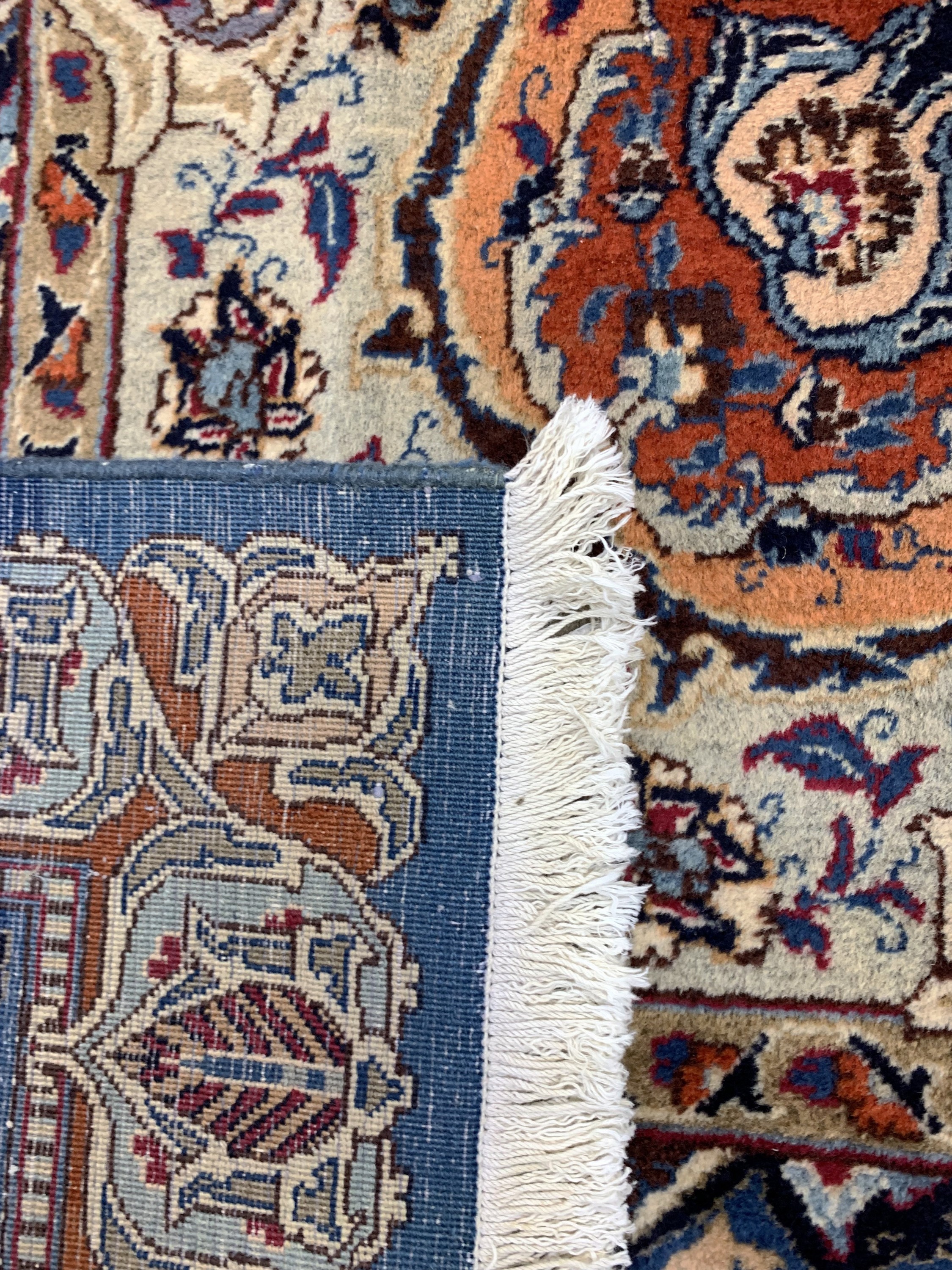 Detail g: Vasen Kaschmar, Persien, Mitte 20.Jhd, Wolle auf Baumwolle, ca. 397 x 295 cm, gereinigt, EHZ: 2