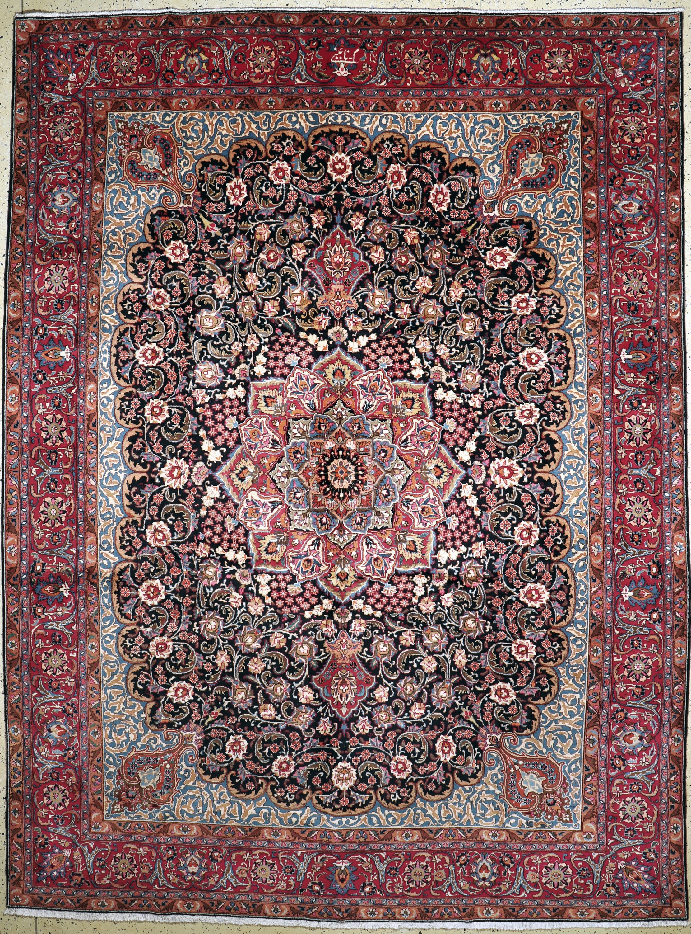 Kaschmar, Persien, Ende 20.Jhd, Wolle auf Baumwolle, ca. 385 x 290 cm, gereinigt, EHZ: 2