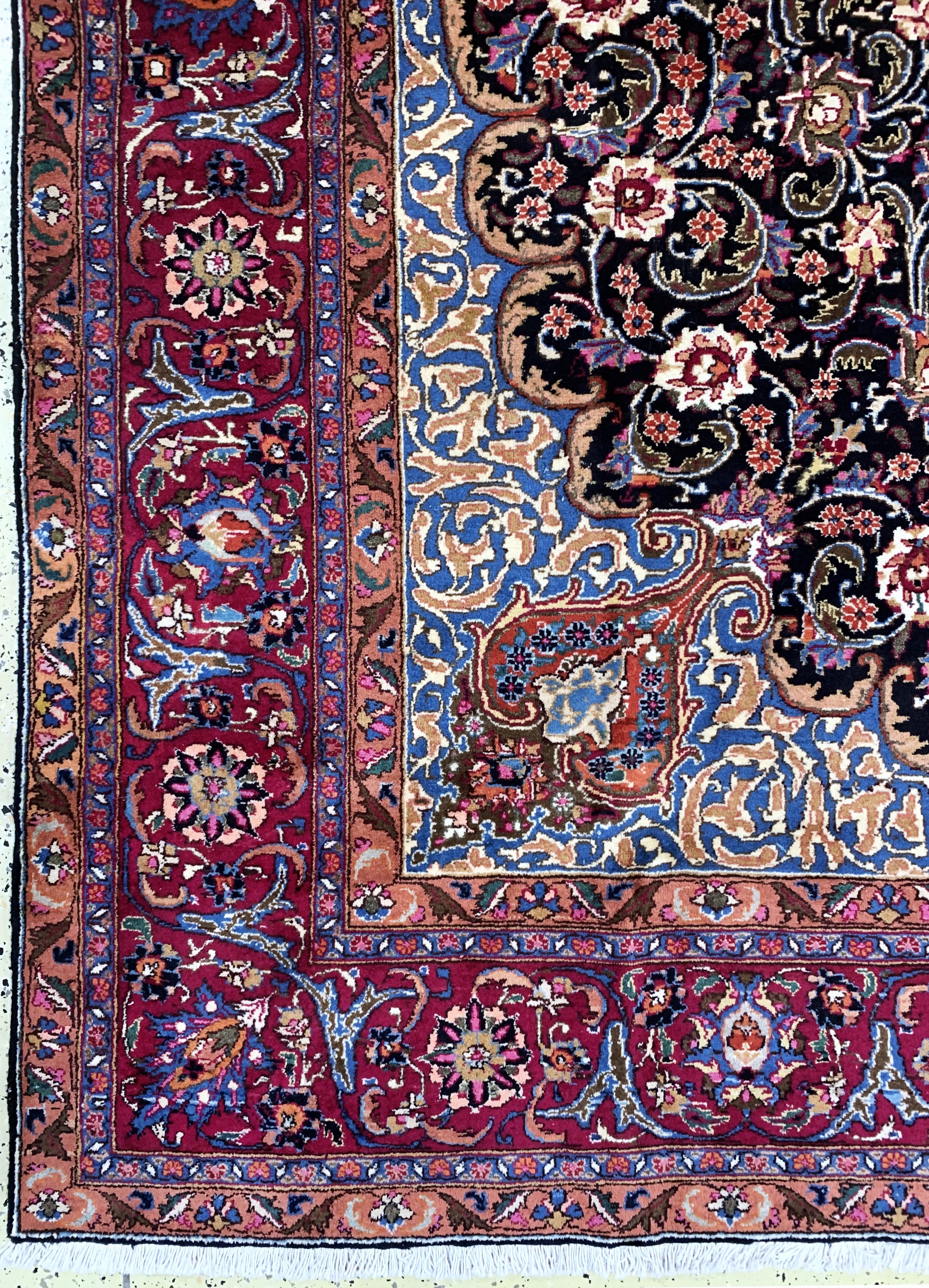 Detail b: Kaschmar, Persien, Ende 20.Jhd, Wolle auf Baumwolle, ca. 385 x 290 cm, gereinigt, EHZ: 2
