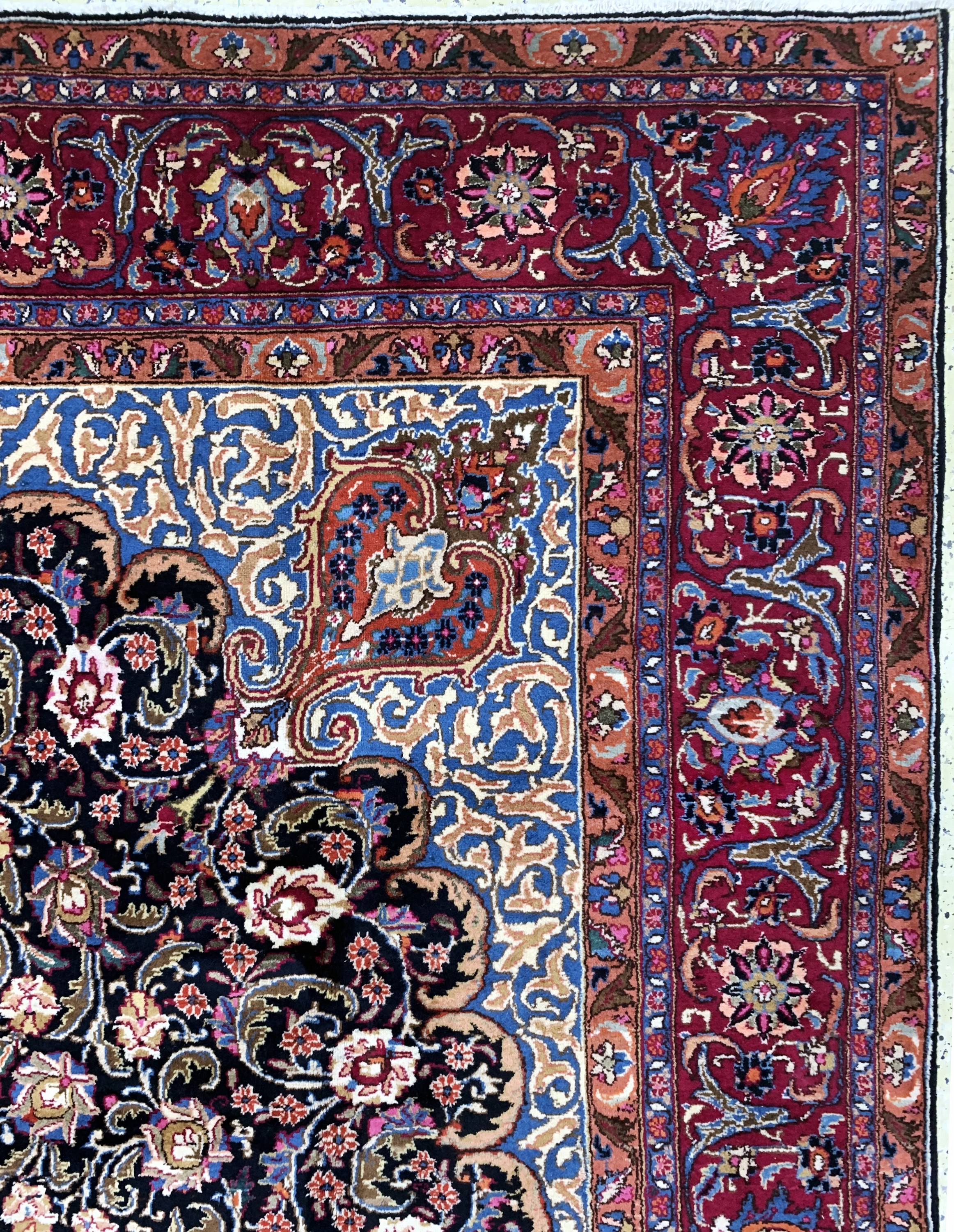 Detail e: Kaschmar, Persien, Ende 20.Jhd, Wolle auf Baumwolle, ca. 385 x 290 cm, gereinigt, EHZ: 2