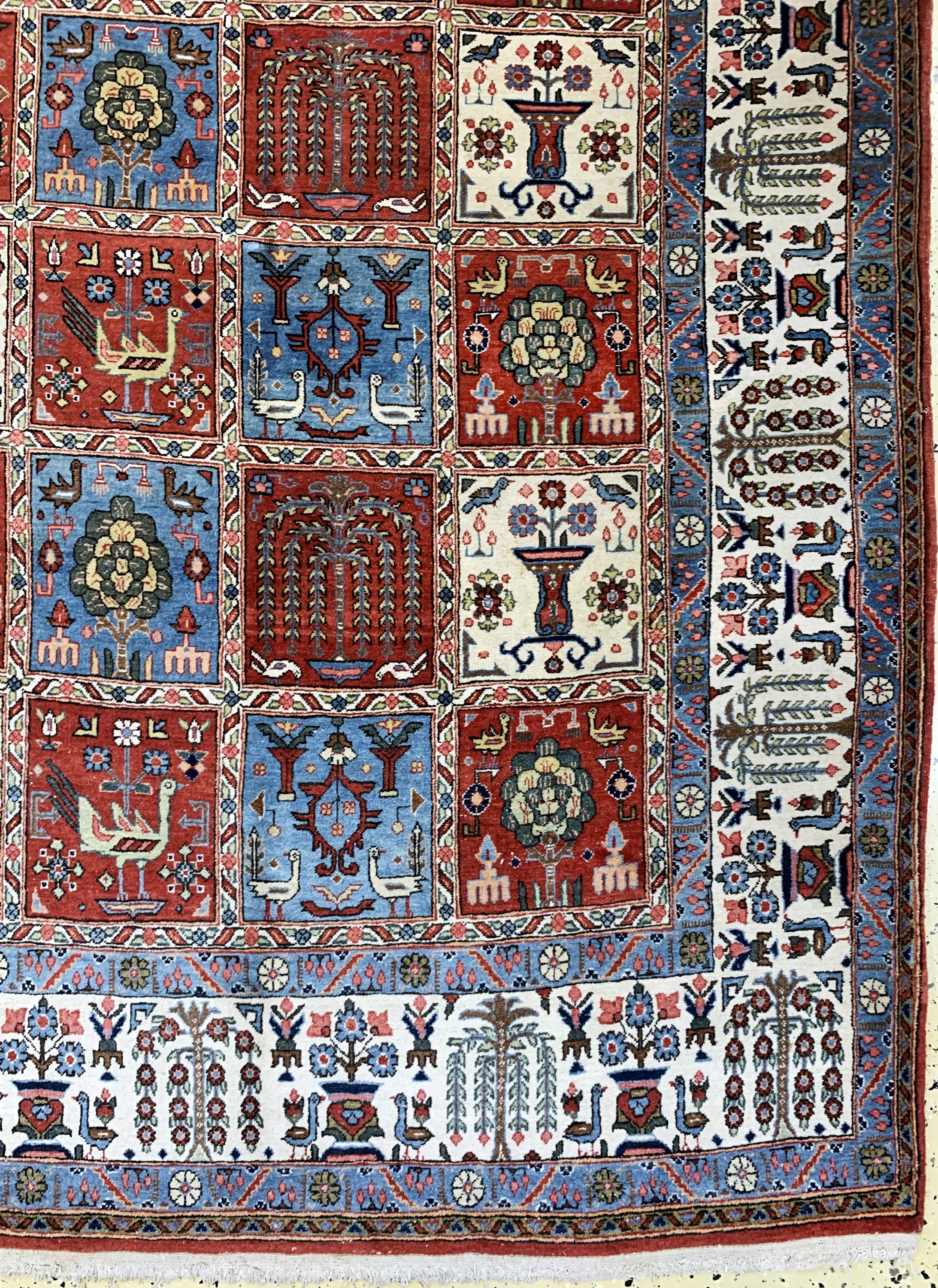 Detail a: Ghom Kork alt, Persien, Mitte 20.Jhd, Korkwolle, ca. 320 x 222 cm, EHZ: 2-3