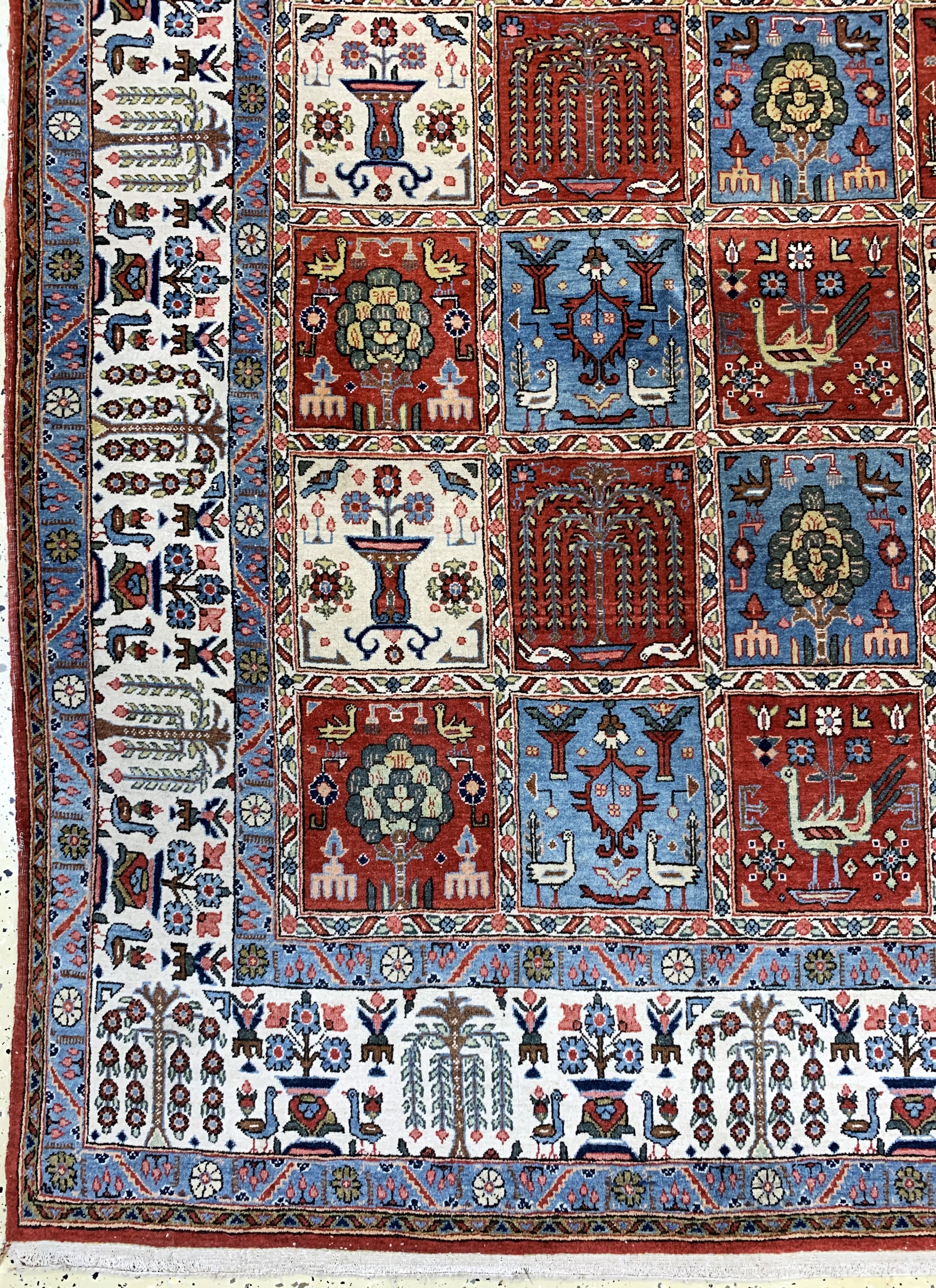 Detail b: Ghom Kork alt, Persien, Mitte 20.Jhd, Korkwolle, ca. 320 x 222 cm, EHZ: 2-3