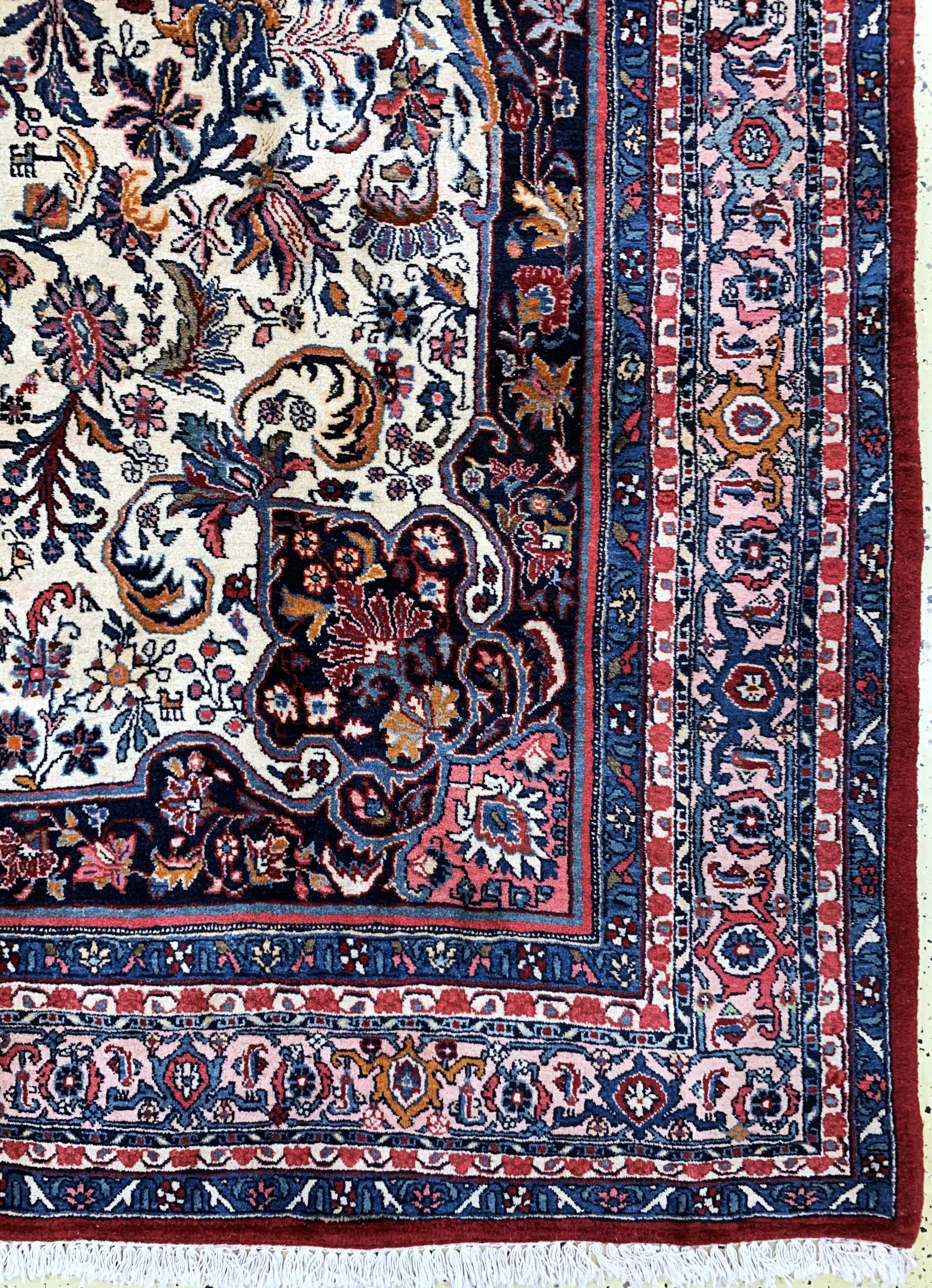 Detail a: Rosenbidjar alt, Persien, Mitte 20.Jhd, Wolle auf Baumwolle, ca. 380 x 263 cm, gereinigt, EHZ: 2