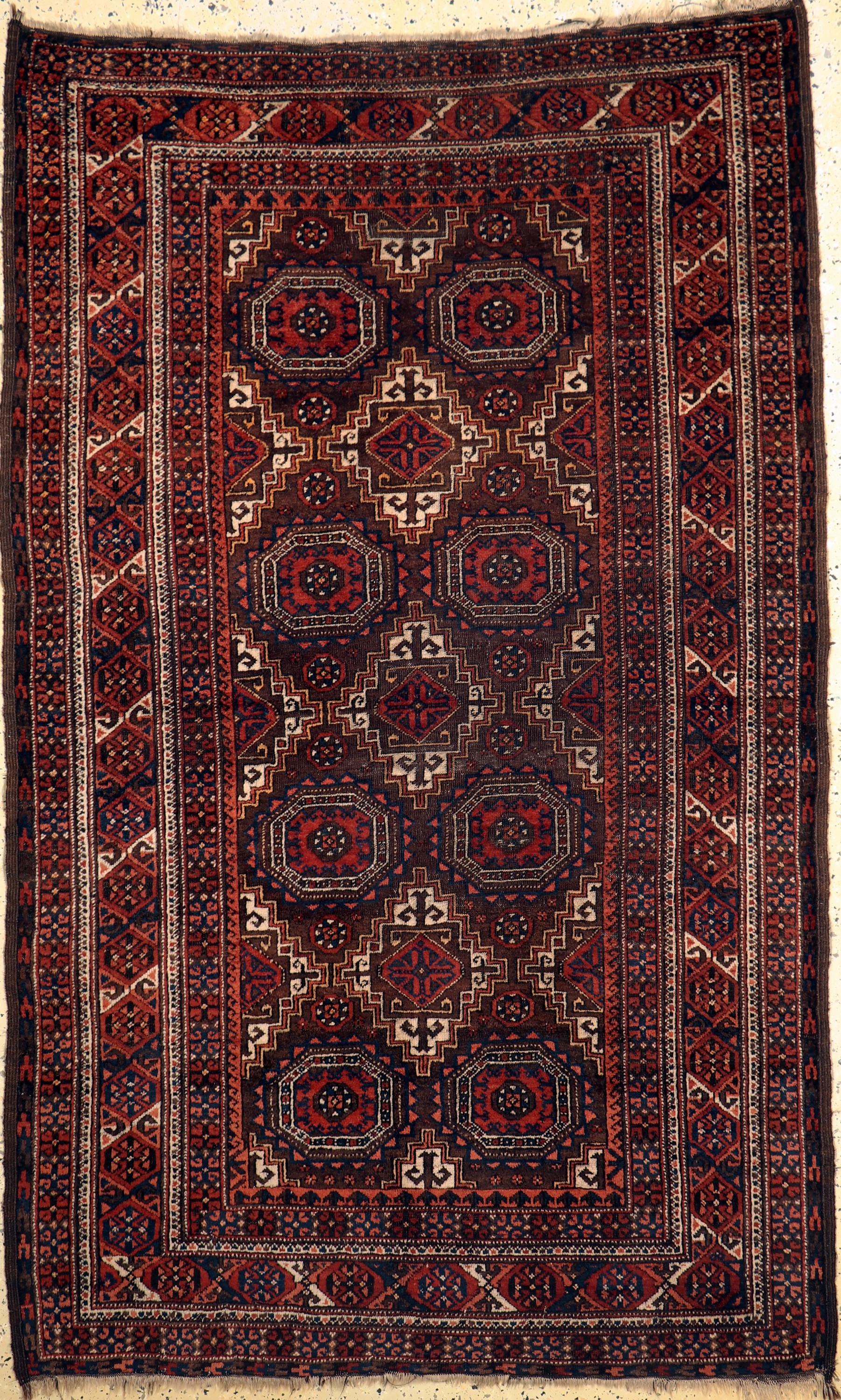 Belutsch antik, Persien, um 1900, Wolle aufWolle, ca. 220 x 135 cm, EHZ: 3