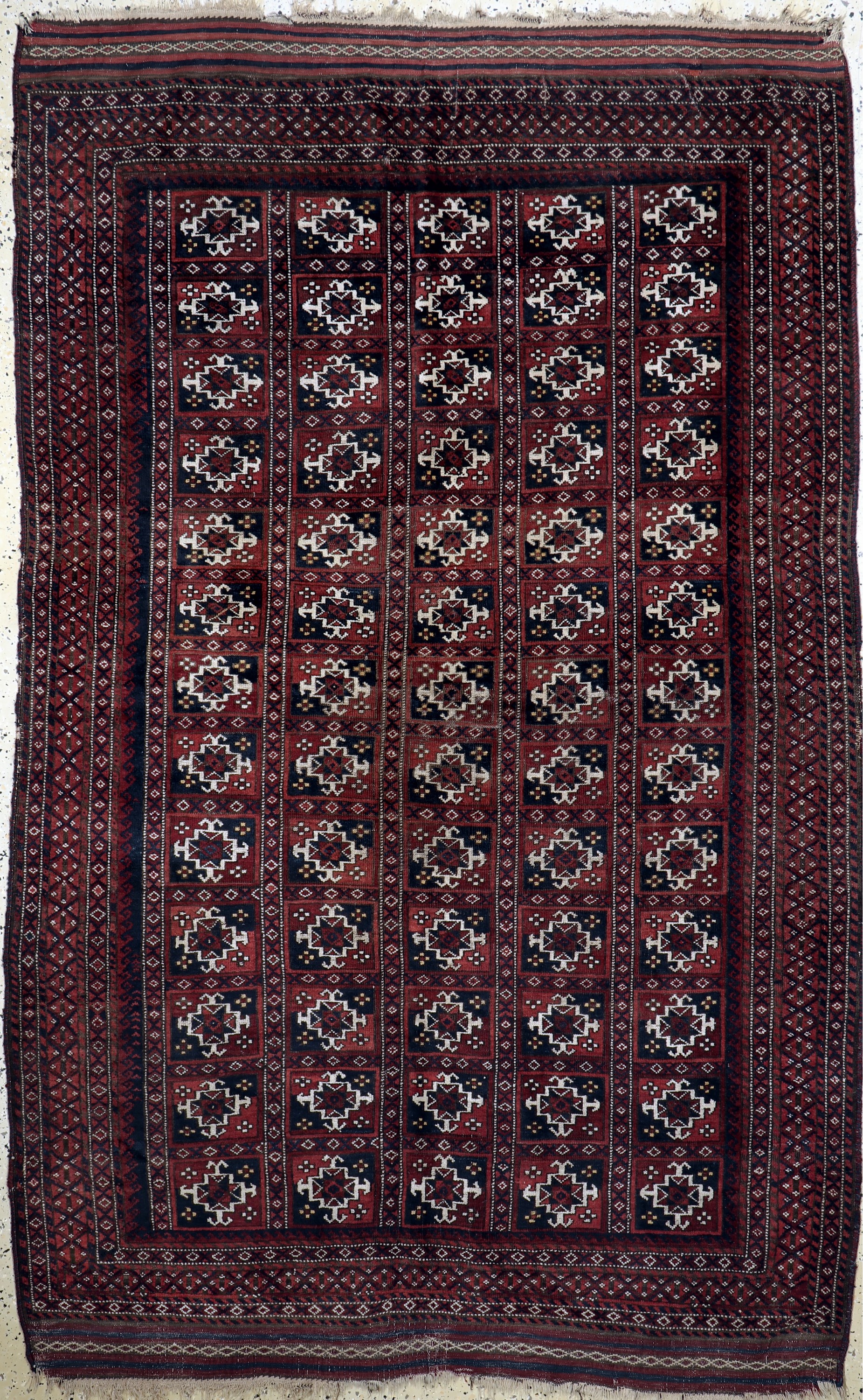 Belutsch antik, Persien, um 1900, Wolle aufWolle, ca. 240 x 155 cm, EHZ: 3-4
