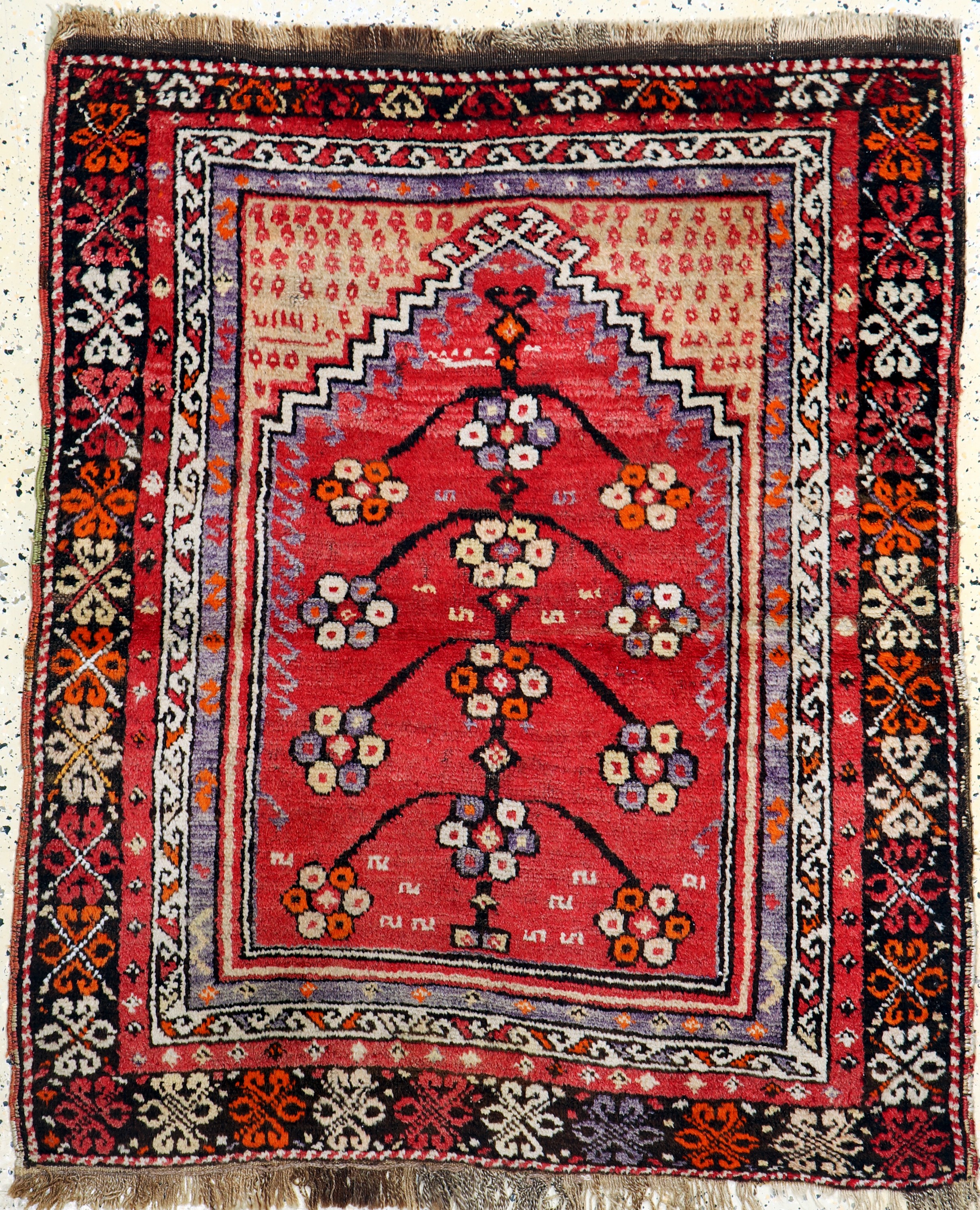 Bergama alt, Türkei, Anfang 20.Jhd, Wolle auf Wolle, ca. 130 x 110 cm, EHZ: 3