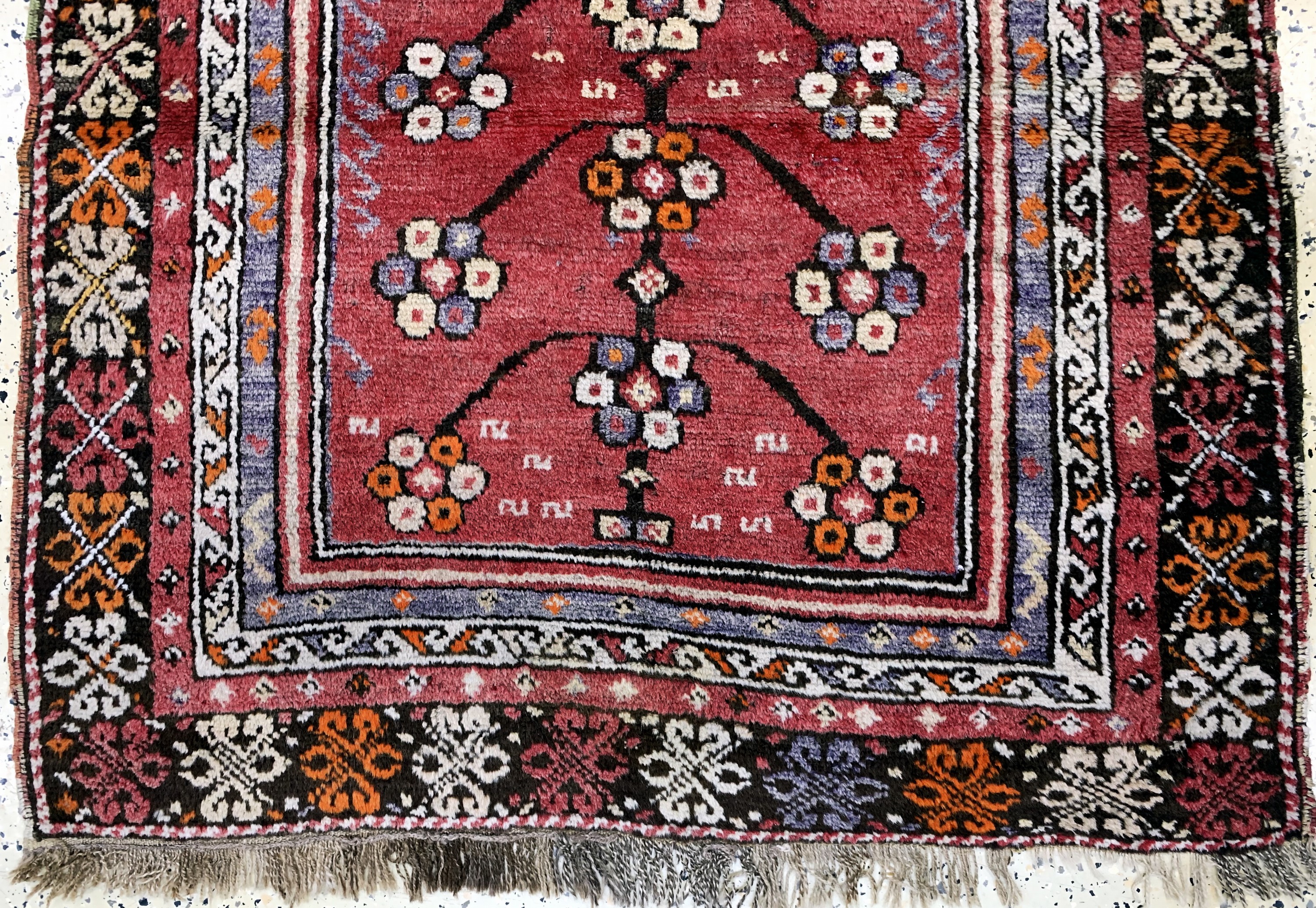 Detail b: Bergama alt, Türkei, Anfang 20.Jhd, Wolle auf Wolle, ca. 130 x 110 cm, EHZ: 3