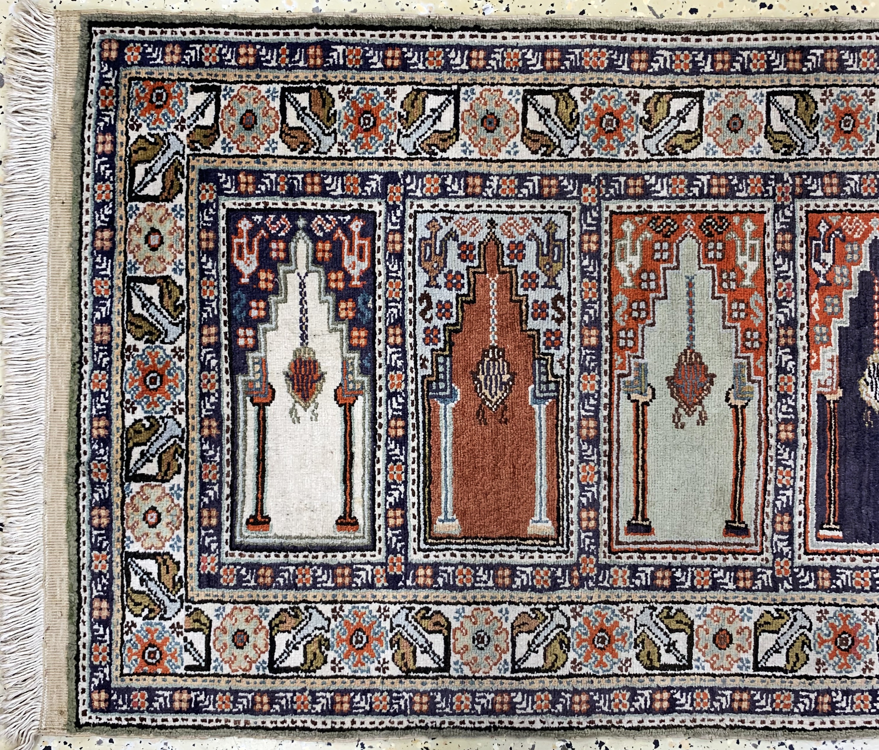 Detail a: Kayseri"Saf", Türkei, Mitte 20.Jhd, Wolle auf Baumwolle, ca. 190 x 62 cm, EHZ: 2