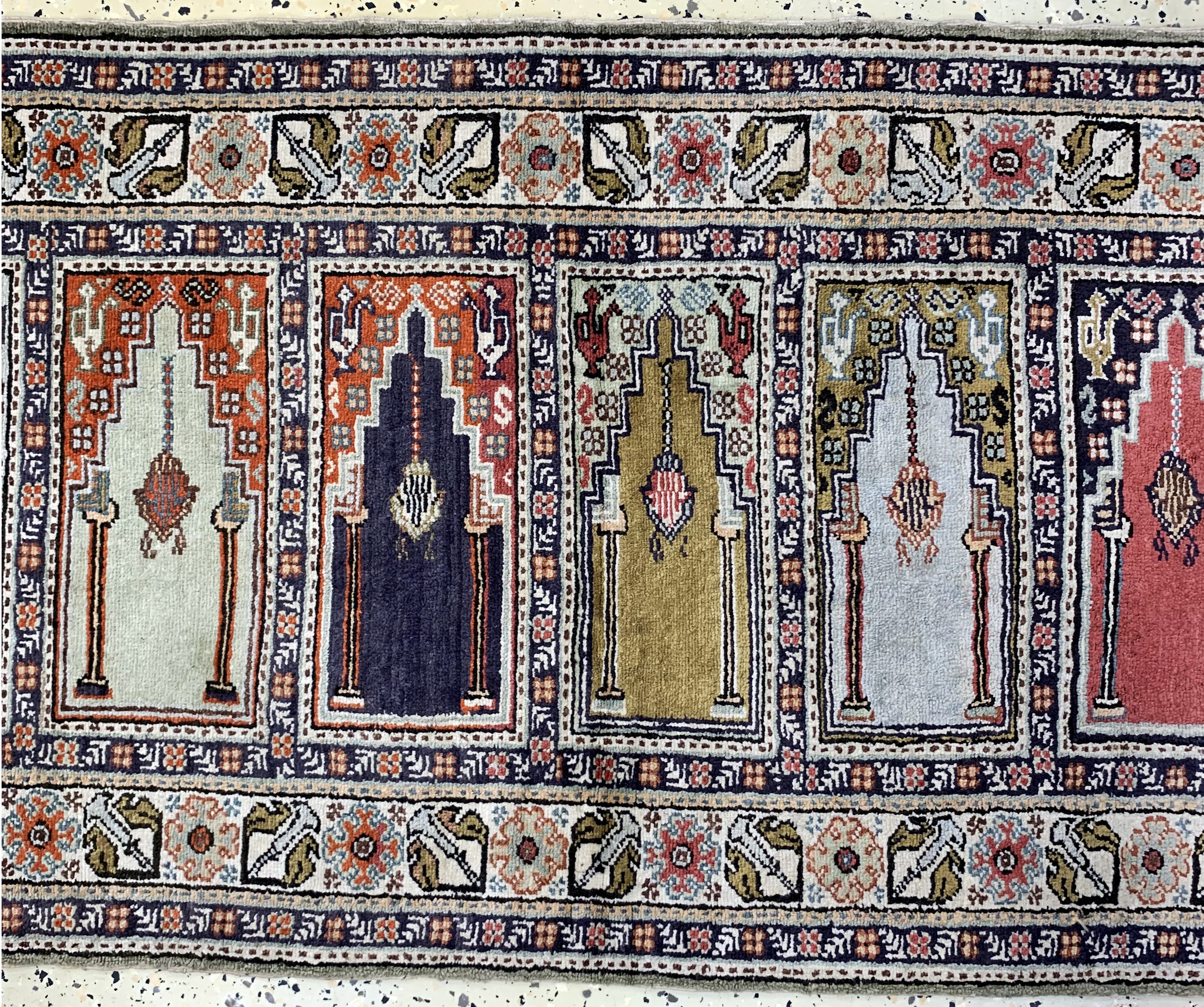 Detail b: Kayseri"Saf", Türkei, Mitte 20.Jhd, Wolle auf Baumwolle, ca. 190 x 62 cm, EHZ: 2