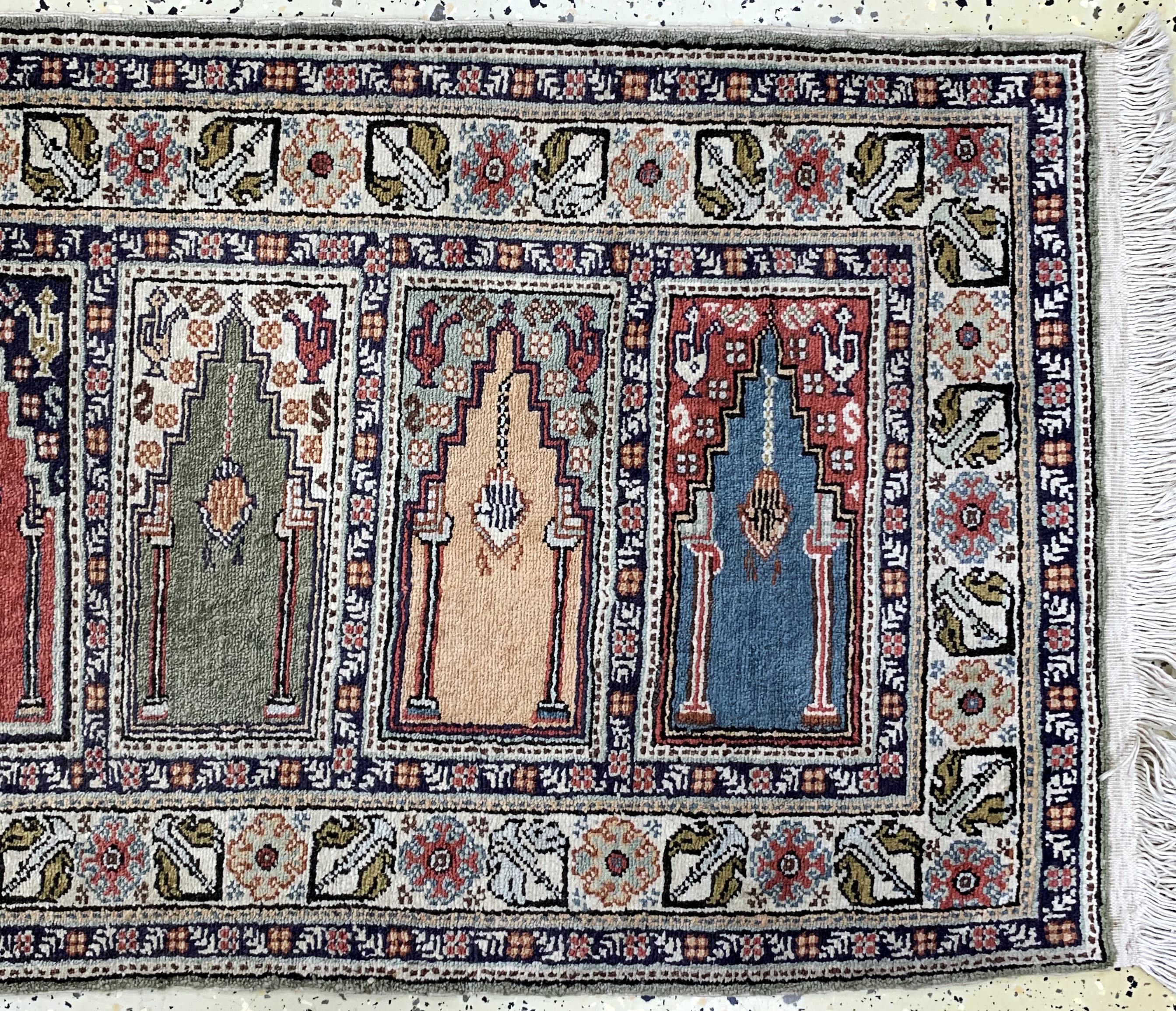 Detail c: Kayseri"Saf", Türkei, Mitte 20.Jhd, Wolle auf Baumwolle, ca. 190 x 62 cm, EHZ: 2