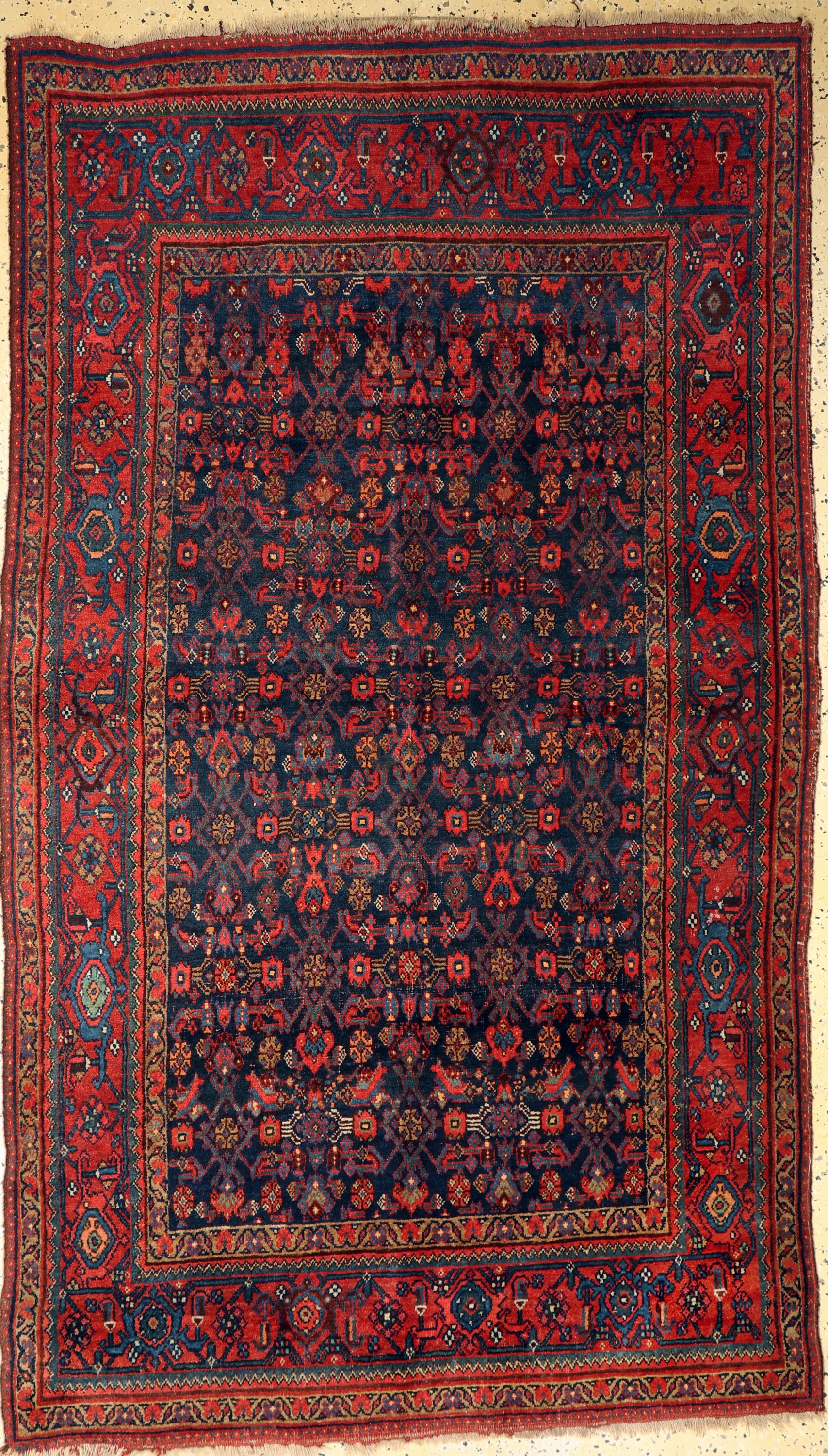 Bidjar antik, Persien, um 1900, Wolle auf Wolle, ca. 226 x 132 cm, EHZ: 3