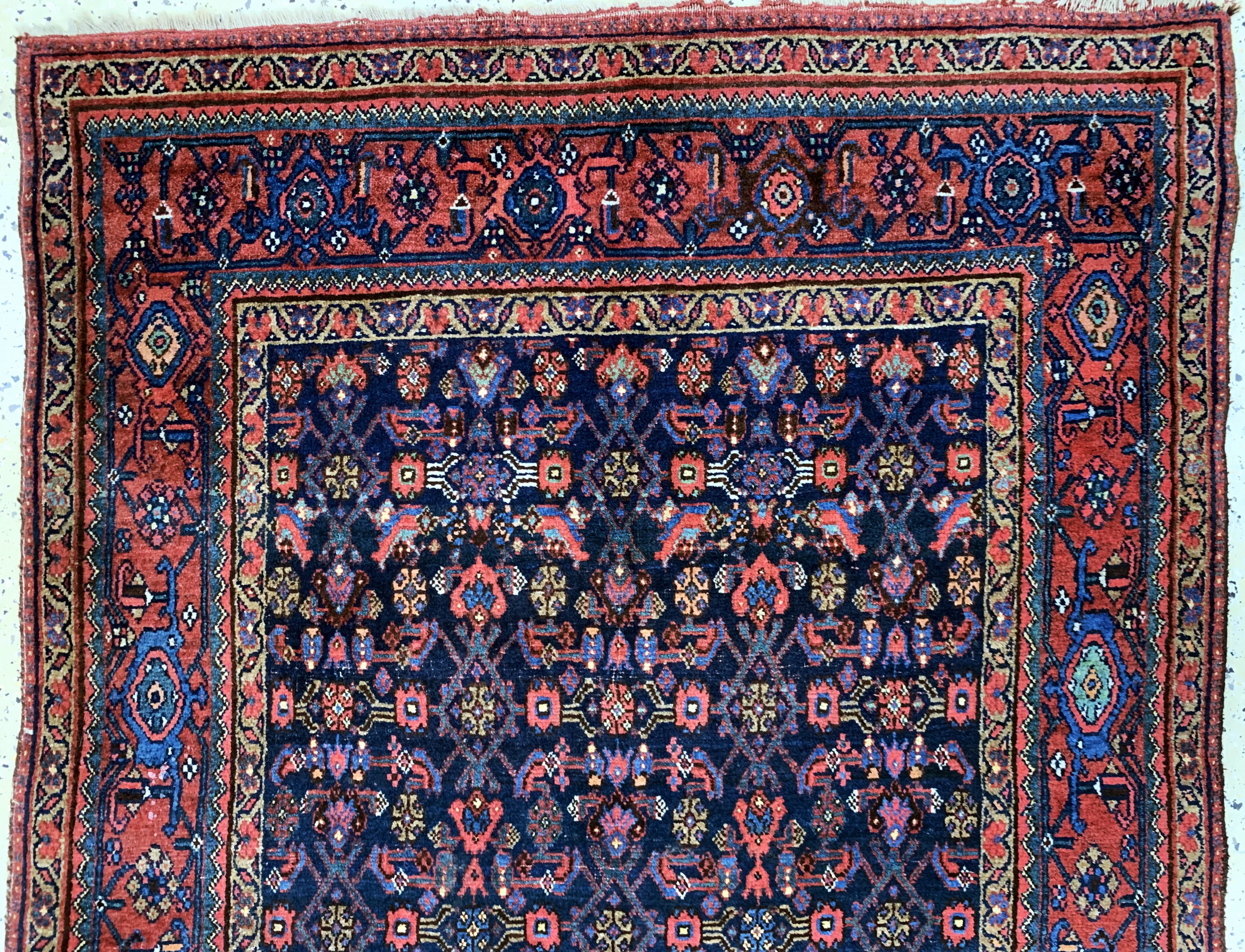 Detail a: Bidjar antik, Persien, um 1900, Wolle auf Wolle, ca. 226 x 132 cm, EHZ: 3