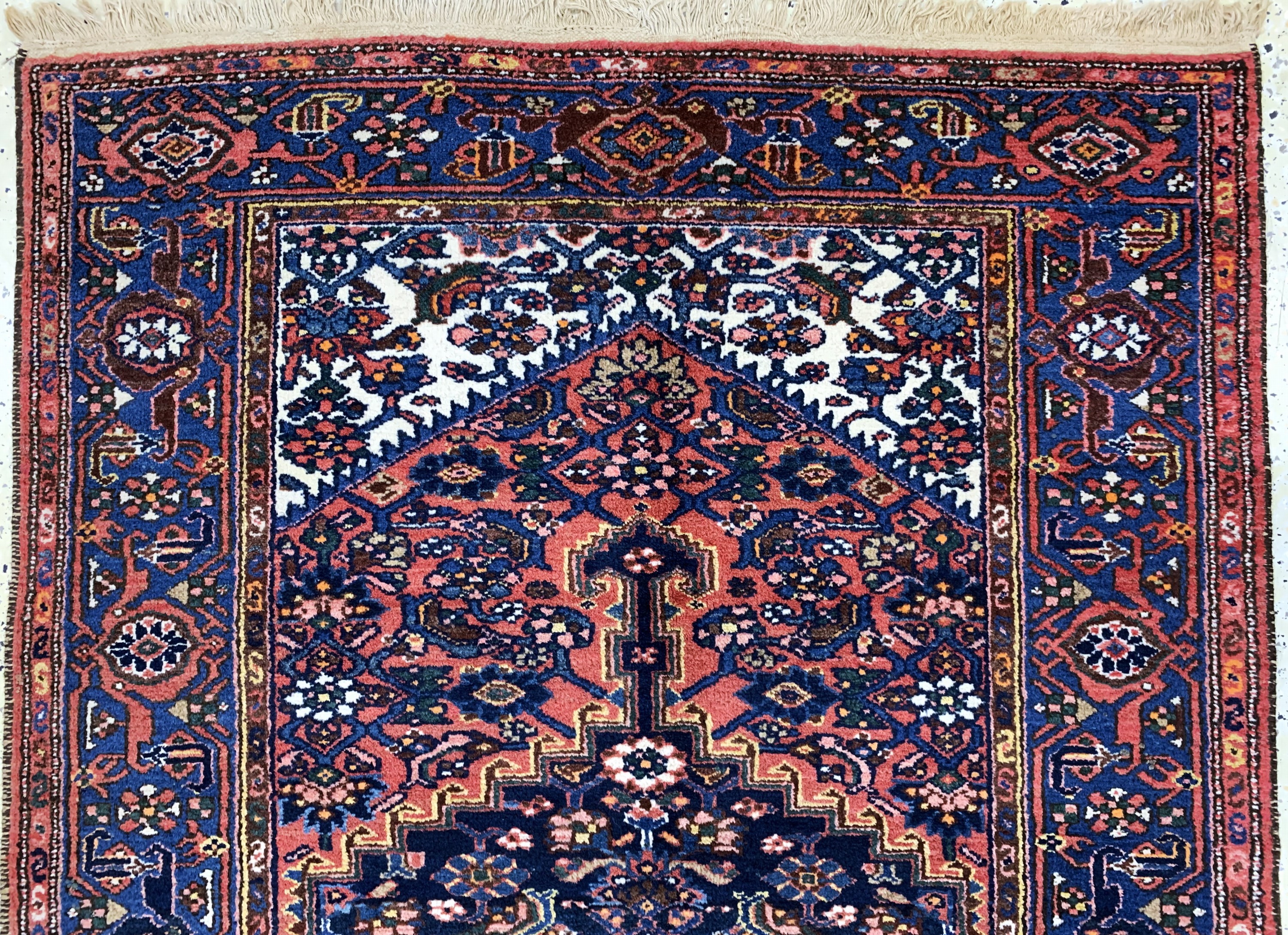 Detail a: Hamadan alt, Persien, Mitte 20.Jhd, Wolle auf Baumwolle, ca. 199 x 133 cm, EHZ: 2