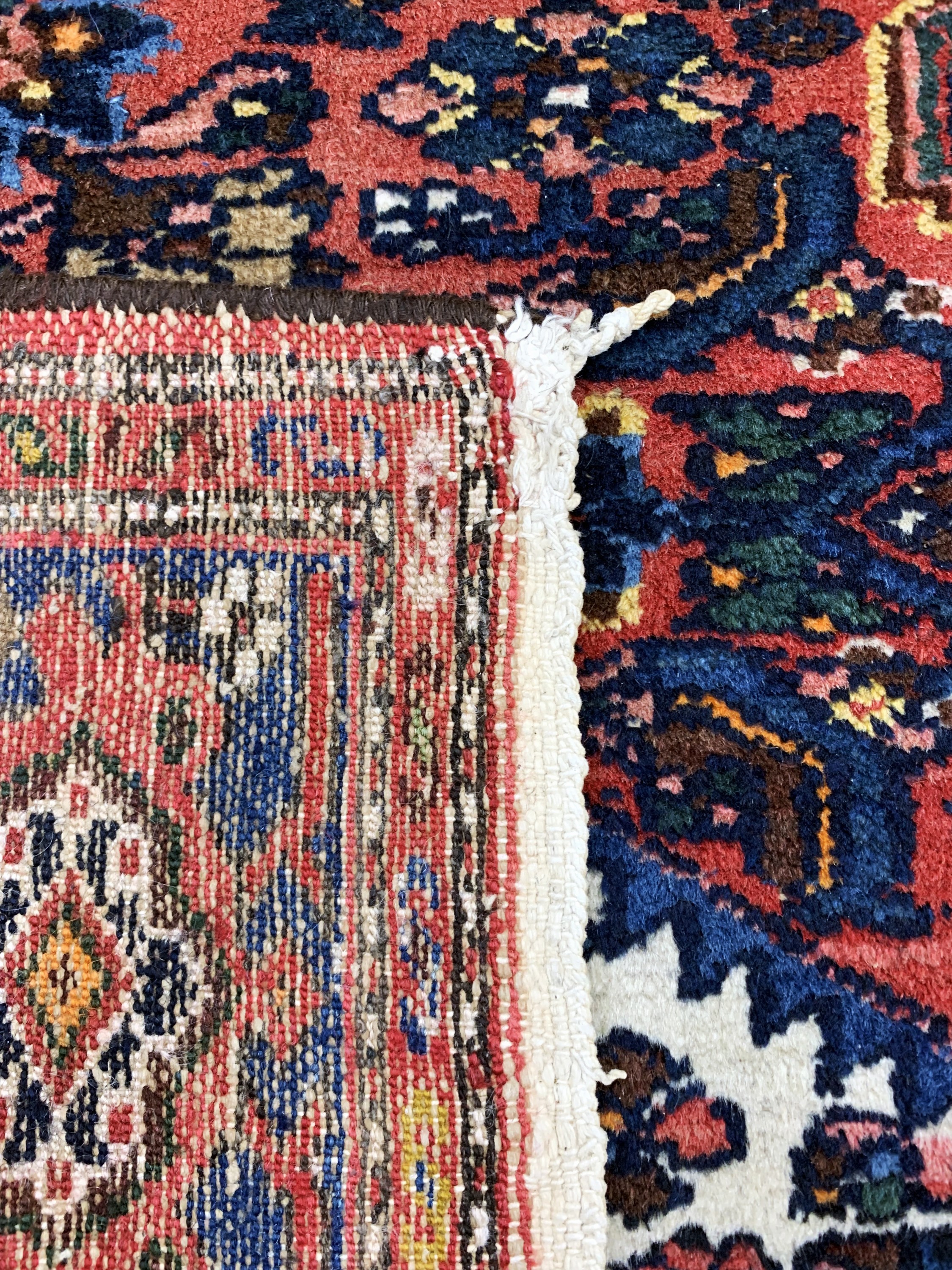 Detail e: Hamadan alt, Persien, Mitte 20.Jhd, Wolle auf Baumwolle, ca. 199 x 133 cm, EHZ: 2
