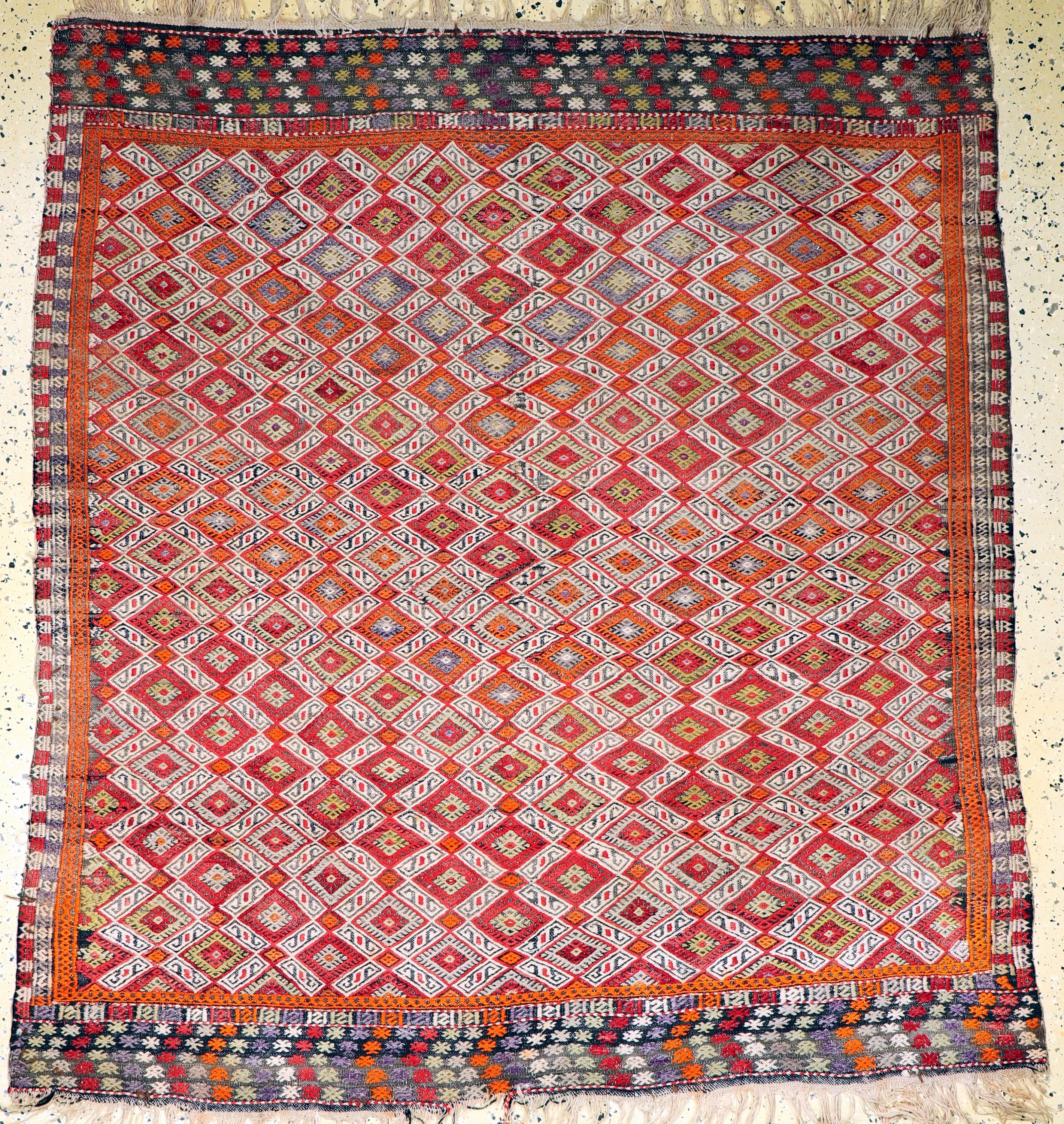 Verneh alt, Türkei, Anfang 20.Jhd, Wolle auf Wolle, ca. 175 x 170 cm, EHZ: 2-3