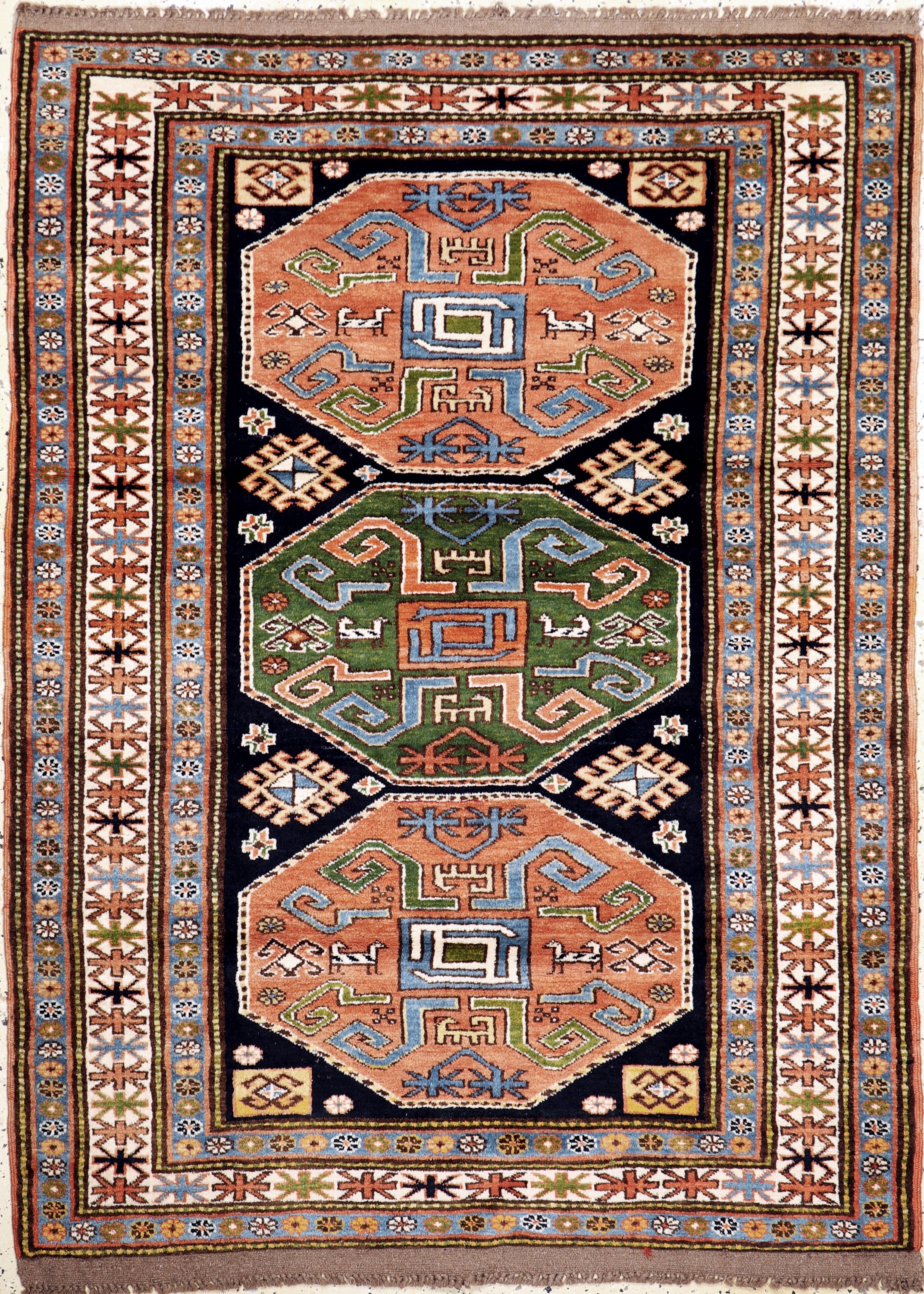 Kazak, Türkei, Ende 20.Jhd, Wolle auf Wolle, ca. 170 x 127 cm, EHZ: 2