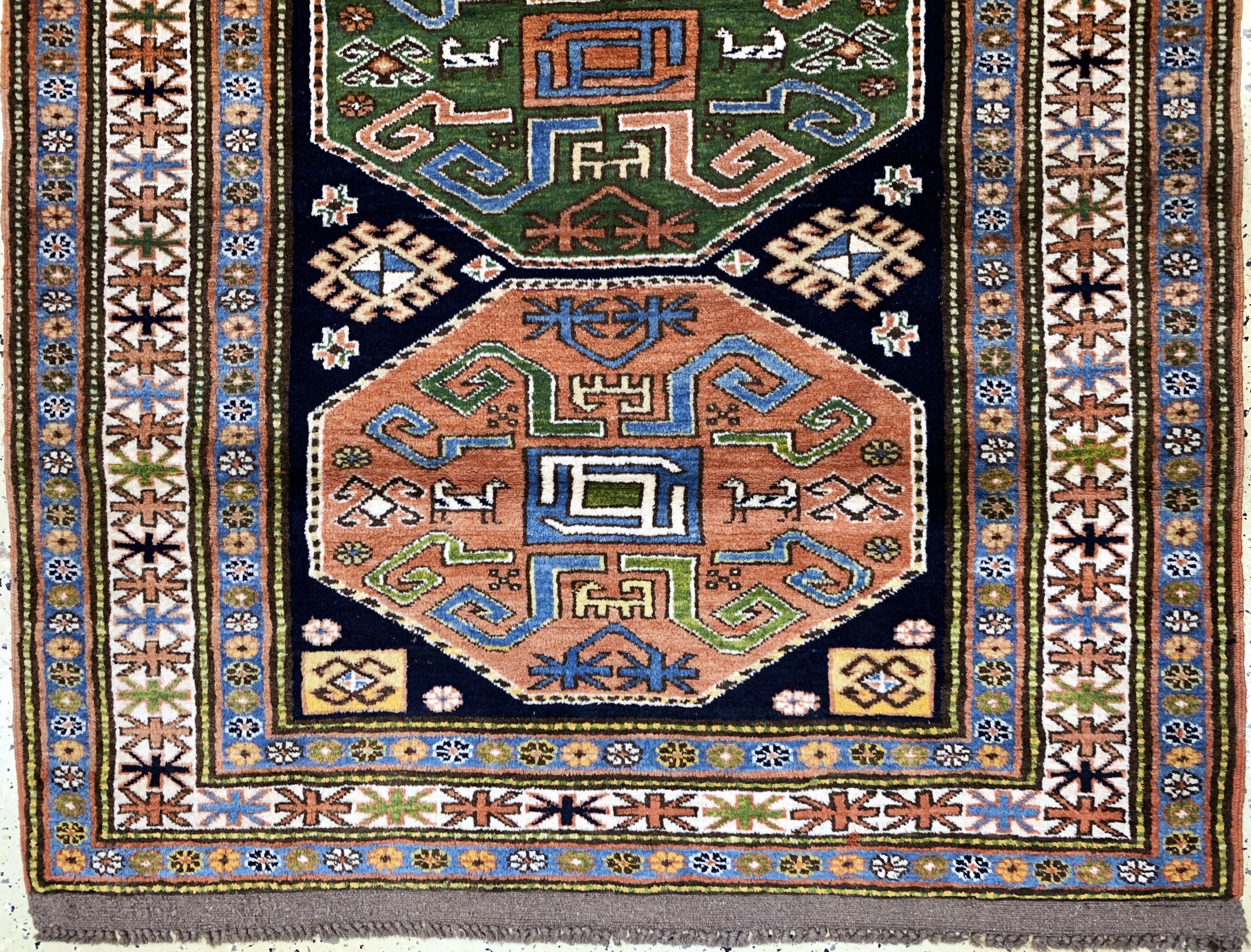 Detail b: Kazak, Türkei, Ende 20.Jhd, Wolle auf Wolle, ca. 170 x 127 cm, EHZ: 2