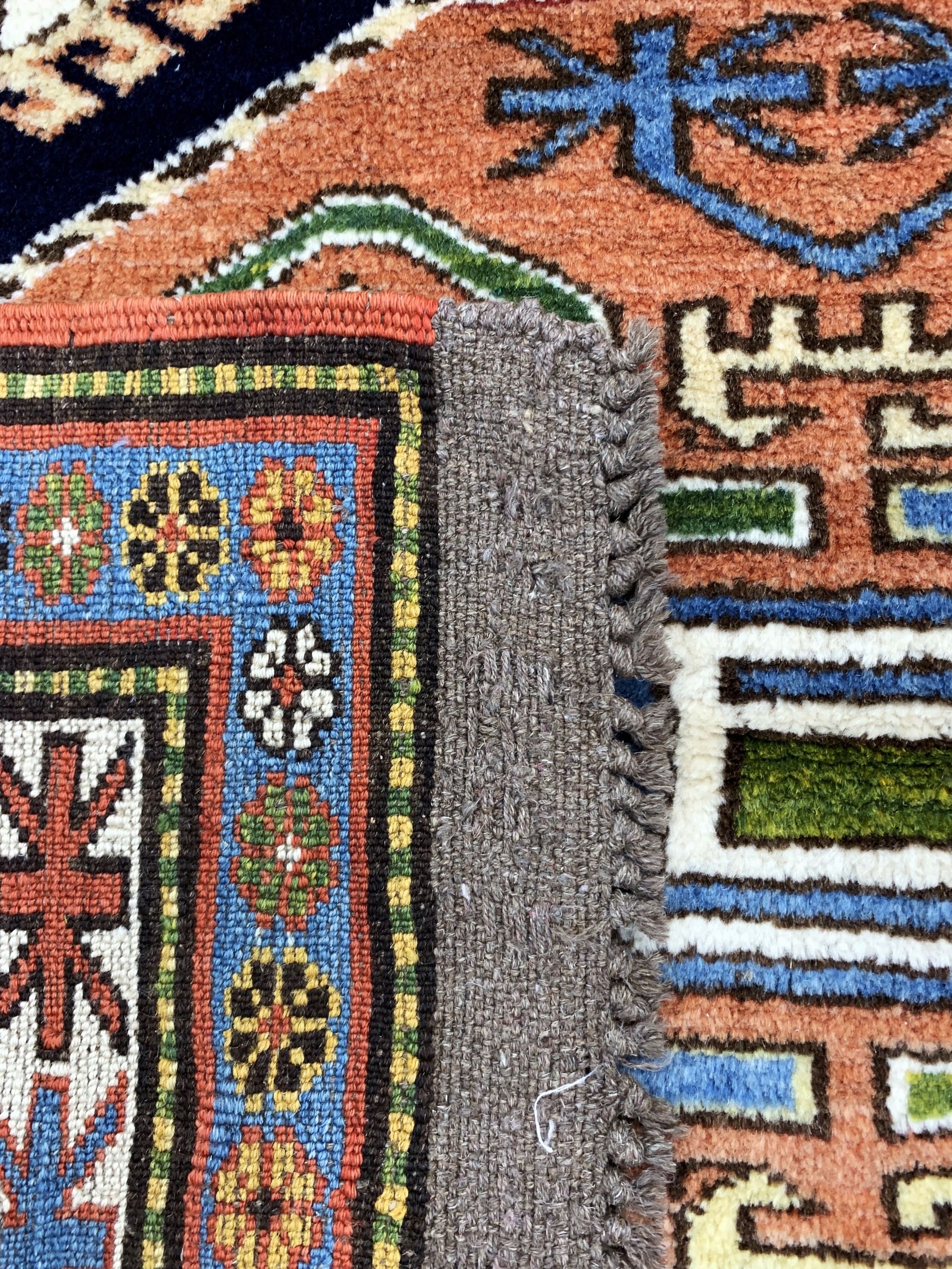 Detail d: Kazak, Türkei, Ende 20.Jhd, Wolle auf Wolle, ca. 170 x 127 cm, EHZ: 2