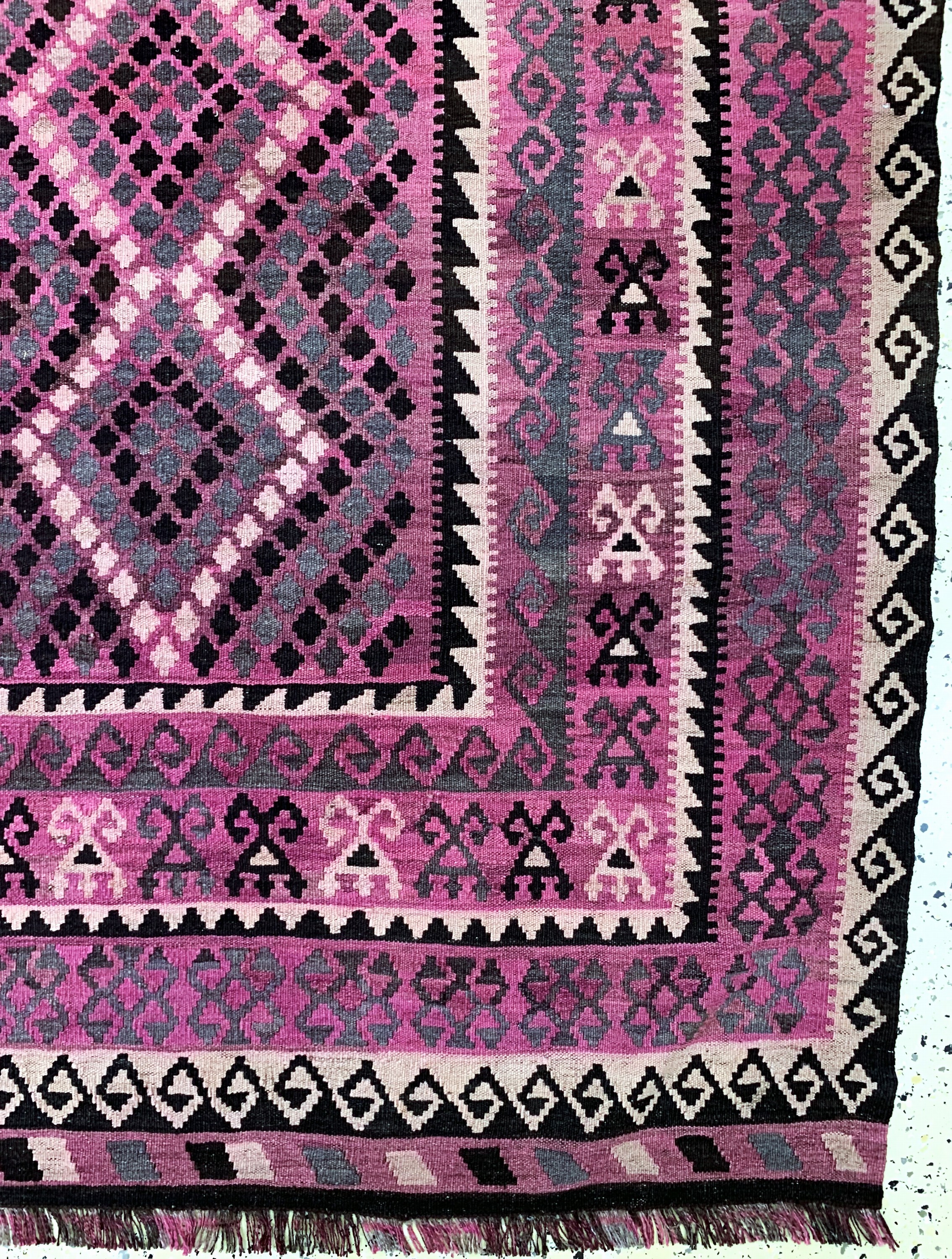 Detail a: Kelim Meymaneh, Afghanistan, Mitte 20.Jhd, Wolle auf Wolle, ca. 270 x 230 cm, EHZ: 2