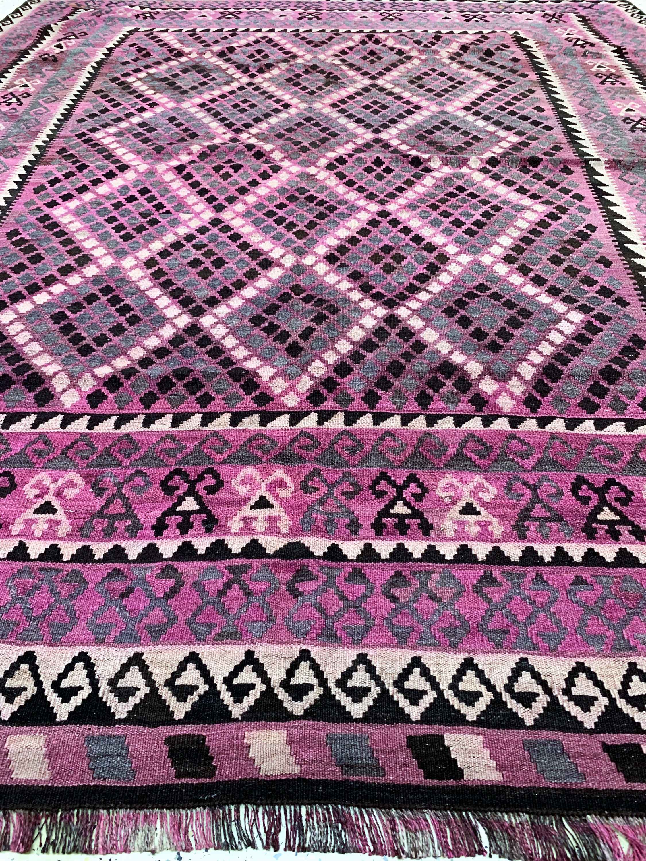 Detail e: Kelim Meymaneh, Afghanistan, Mitte 20.Jhd, Wolle auf Wolle, ca. 270 x 230 cm, EHZ: 2