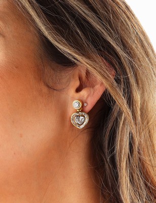 26869705b - Paar 18 kt Gold Diamant-Ohrstecker, GG/WG 750/000, qualitätvolle Verarbeitung, 2 ...