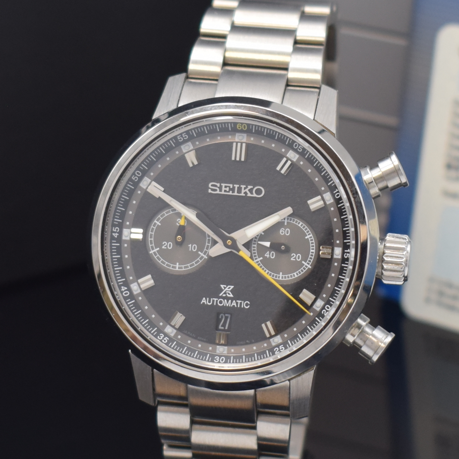 Detail a: SEIKO Prospex Speedtimer, auf 400 Stück limitierter Armbandchronograph in Stahl, Japan verk. lt. beil. Pap. 07/2022, Automatik, beids. vergl. Geh. ...