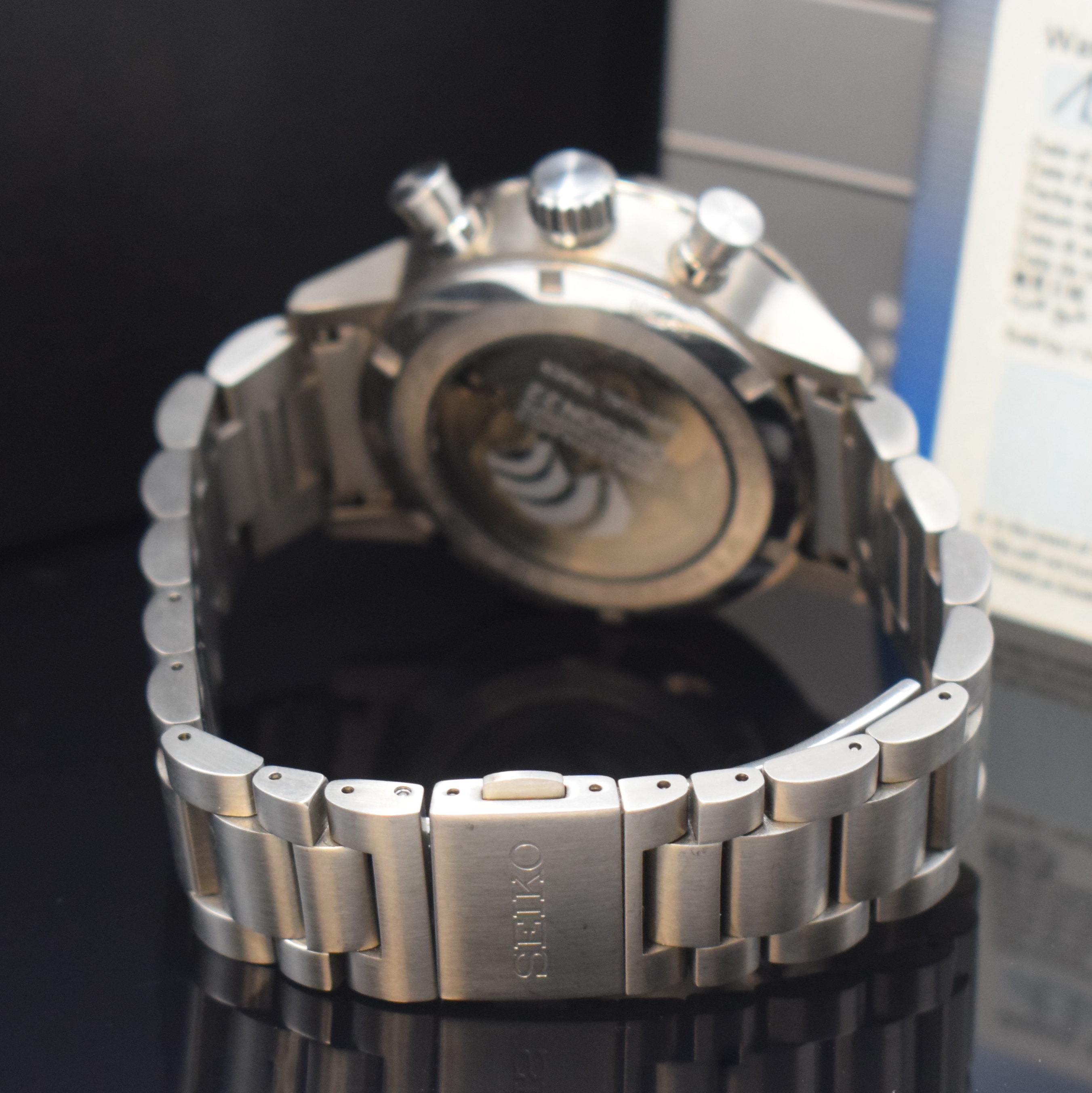 Detail b: SEIKO Prospex Speedtimer, auf 400 Stück limitierter Armbandchronograph in Stahl, Japan verk. lt. beil. Pap. 07/2022, Automatik, beids. vergl. Geh. ...