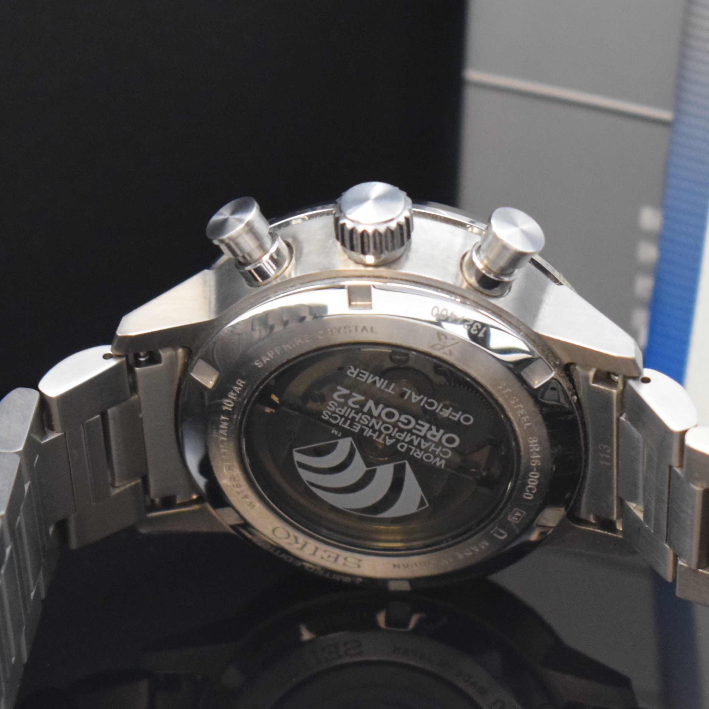 Detail d: SEIKO Prospex Speedtimer, auf 400 Stück limitierter Armbandchronograph in Stahl, Japan verk. lt. beil. Pap. 07/2022, Automatik, beids. vergl. Geh. ...