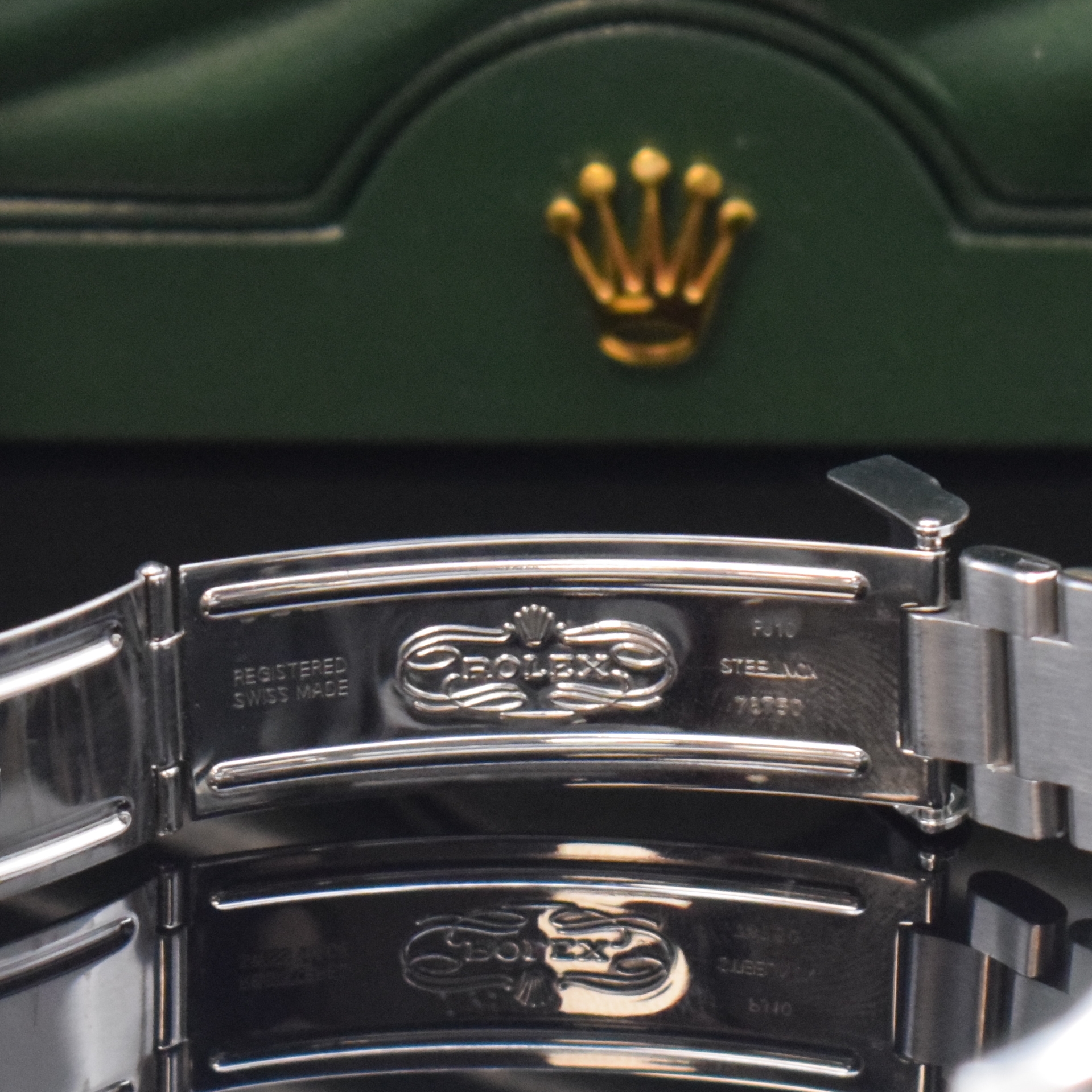 Detail c: ROLEX Oyster Perpetual Date Yacht-Master Mediumarmbanduhr Referenz 168622, Automatik, V-Serie, LC 100, Chronometer der Superlative in Edelstahl und ...