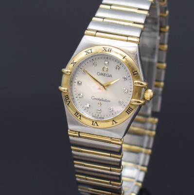 26869945a - OMEGA Constellation Damenarmbanduhr Referenz 795.1202, quarz, Edelstahl/Gold komb. inkl. ...
