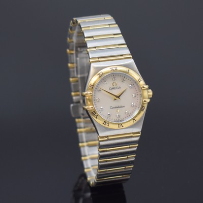 26869945b - OMEGA Constellation Damenarmbanduhr Referenz 795.1202, quarz, Edelstahl/Gold komb. inkl. ...