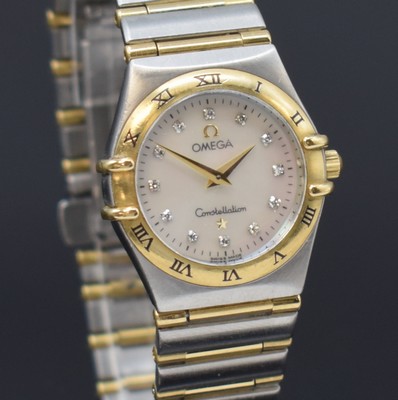 26869945c - OMEGA Constellation Damenarmbanduhr Referenz 795.1202, quarz, Edelstahl/Gold komb. inkl. ...