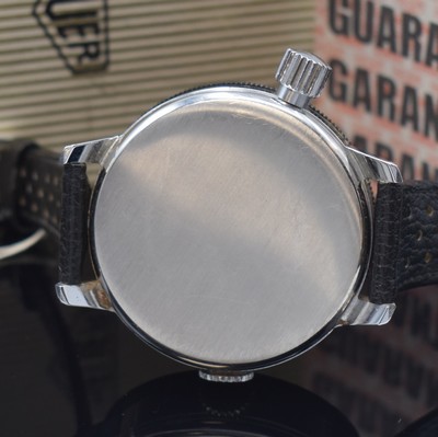 26869948d - HEUER Military sehr seltene Armband-Stoppuhr als Full-Set, Schweiz um 1969, Handaufzug, ...