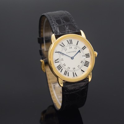 26869976b - CARTIER Ronde Solo De Cartier Armbanduhr Referenz 2988, quarz, Geh. in GG 750/000, ...