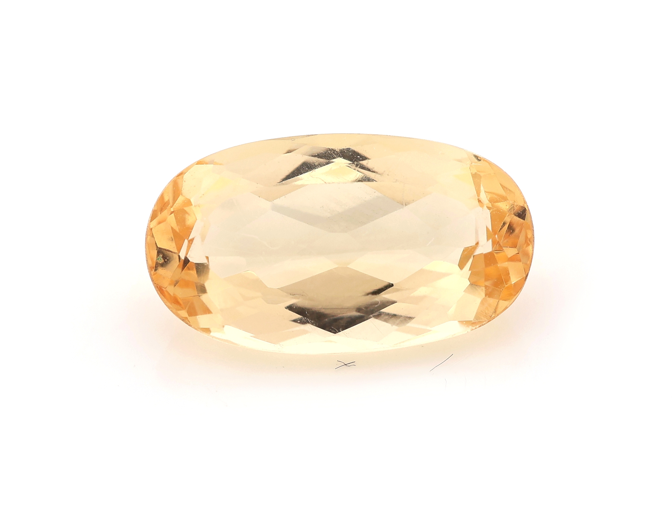 Loser Imperialtopas, ca. 4.27 ct, ovalfacett.