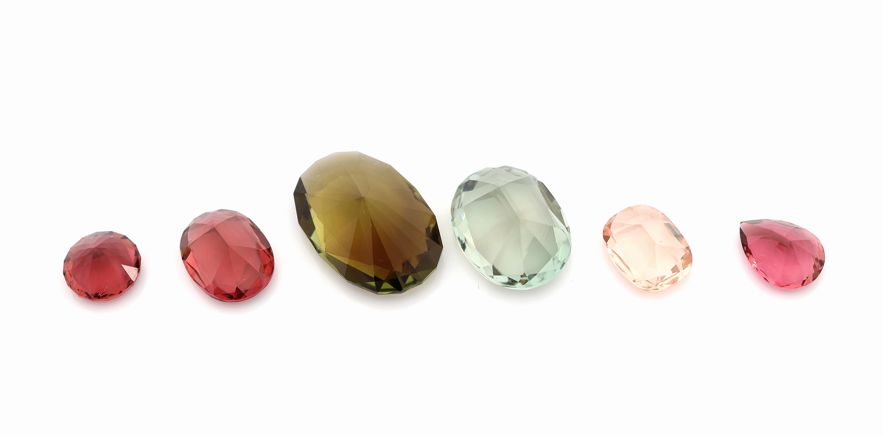 Detail a: Lot 6 lose Turmaline, zus. ca. 14.70 ct, versch. Größen, Farben und Schliffformen