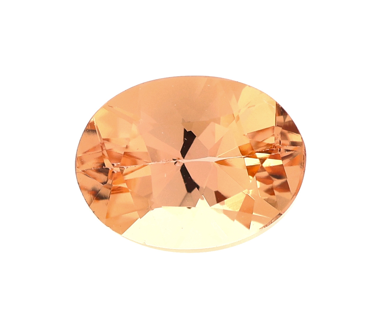 Loser Imperialtopas, ca. 1.53 ct, ovalfacett.