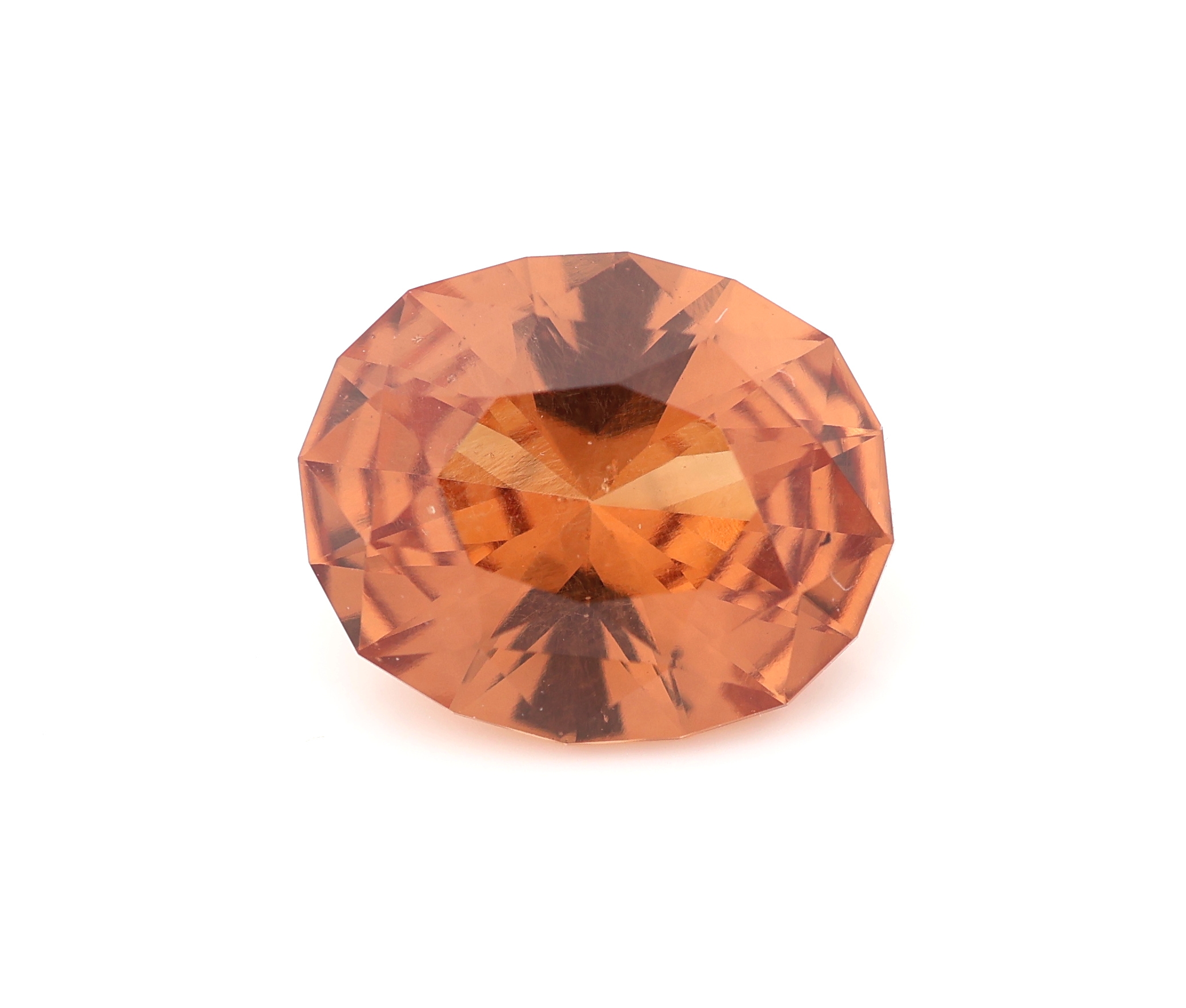 Loser Granat, ca. 2.03 ct, ovalfacett., braun